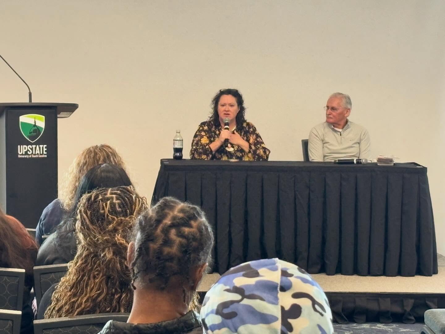 What an incredible day at USC Upstate where Rev. Jimmy MacPhee (a death row survivor) and Holly Sox (daughter of a death row nurse) joined together to talk to 51 people about their experiences with the death penalty! Huge thanks to everyone with The Beatty Center at USC Upstate who made this event happen! We hope to connect with you more in the future!