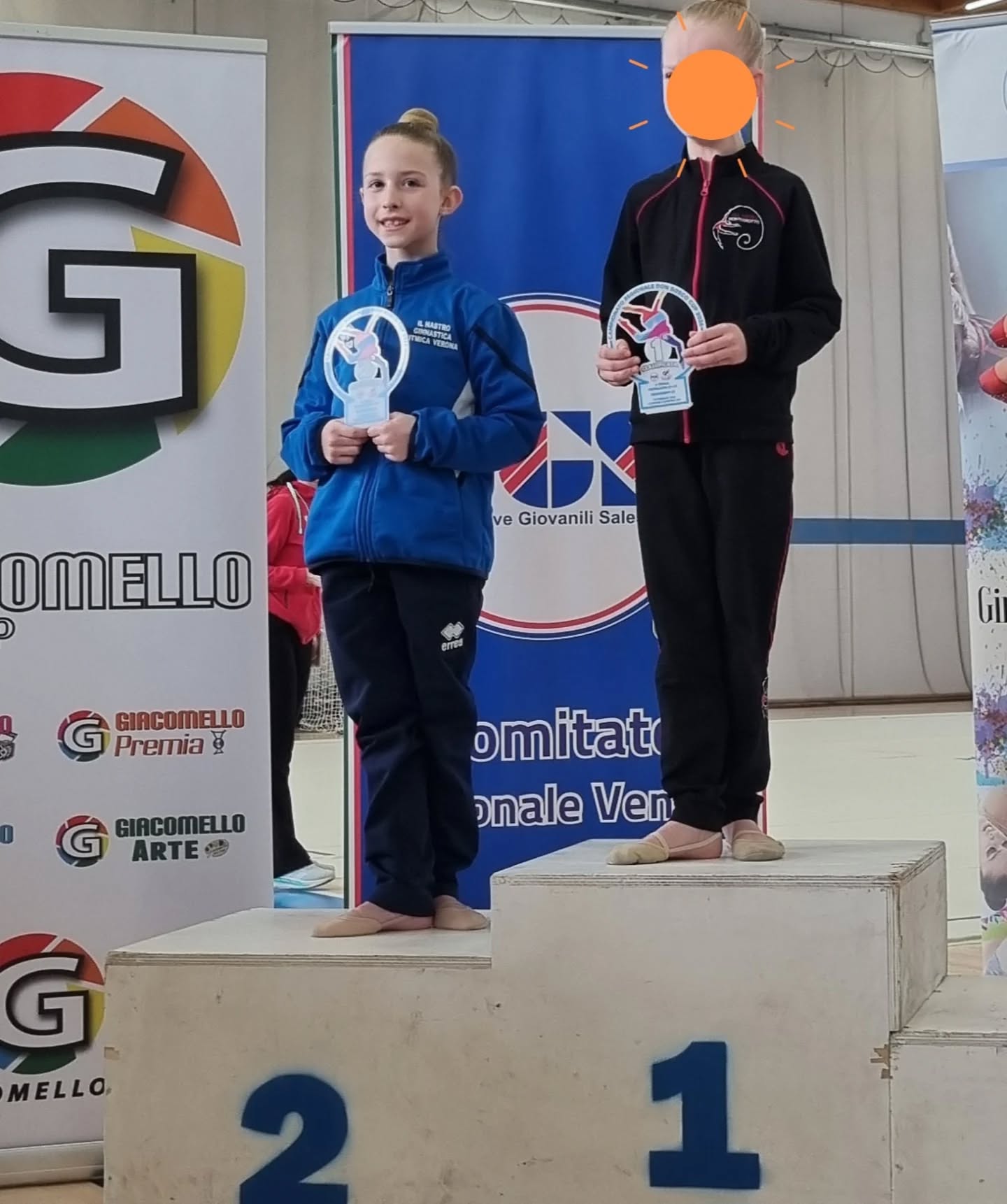 PRIMA GARA CAMPIONATO REGIONALE AGONISTICO PGS LC2
CATEGORIE ESORDIENTI C2:
🏆2^ CLASS. ASSOLUTA Zoccatelli Sofia
CATEGORIA MINI C2:
🥇1^ CLASS. Zantedeschi Emma alla fune
🥉3^ CLASS. Bonadomane Miriam alle clavette