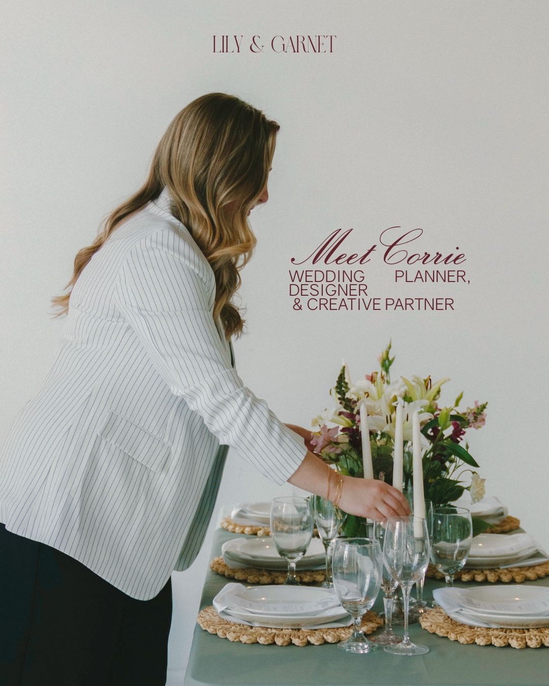 It felt like the right time for a little reintroduction. If we haven't met yet, I'm Corrie, the planner and heart behind Lily & Garnet. For over seven years, I've planned and designed meaningful, seamless celebrations rooted in intention, thoughtful design, and a calm, supportive experience for every couple I serve.
After years working in events, planning my own wedding in 2023 deepened my love for the entire process, from building the right vendor team to designing a celebration that feels both beautiful and deeply personal. That experience ultimately led me to transition fully into wedding planning and supporting couples through this meaningful season of life.
My goal is always the same: to create a planning experience where you feel organized, supported, and genuinely able to enjoy every moment, from the first conversation through the wedding day itself.
Beyond the logistics of wedding day, I love being in the outdoors, connecting with friends, and volunteering with youth. On slower days, I'm usually perfecting my homemade iced coffee or just relaxing with my husband, Jacob, and our pup, Boone.
I'm so grateful you're here and honored to play even a small role in such a meaningful chapter of your lives. Lily & Garnet is built on thoughtful planning, intentional details, and celebrations that feel as meaningful as they are beautiful, and I can't wait to create something special together. 💛