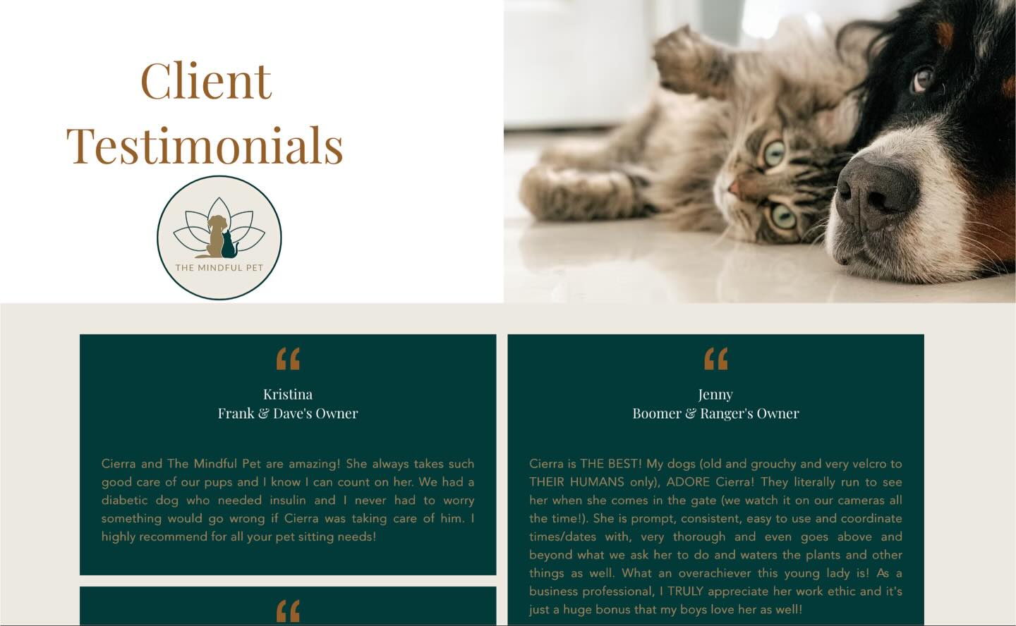 Our amazing clients have some pretty sweet things to say about us. Head over to www.themindful.pet to read 🥺
#atx #cedarpark #leander #petsitter #dogwalker