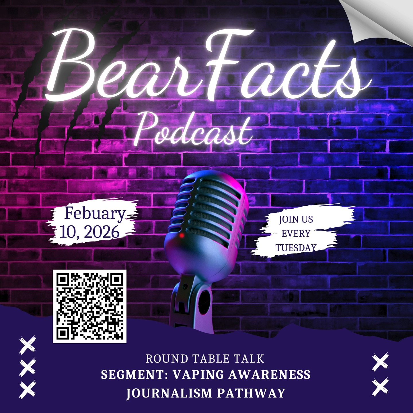 In this episode, our student journalists lead an open-circle discussion on teen vaping, peer pressure, and youth mental health. Real conversations. Real student voices. Real impact.
Stay informed. Stay aware. Always check the facts.
#BearFacts #StudentJournalism #YouthVoice #VapingAwareness #bethelhighschool #fyp