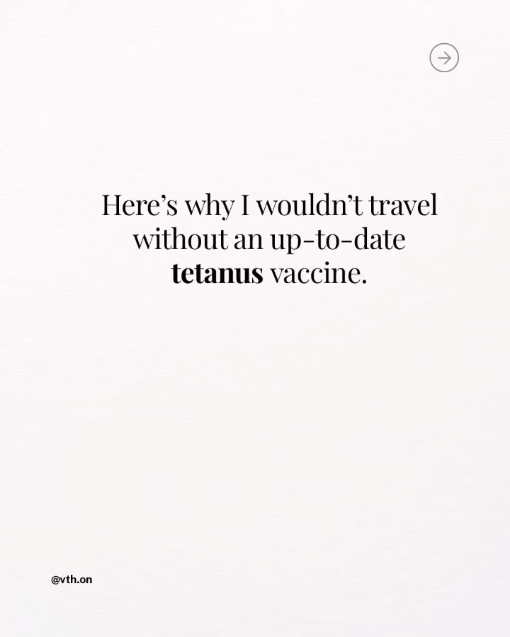 Tetanus.
#travel #health #vacation #wellness #ontario