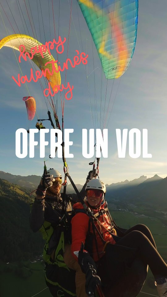🎁💝 OFFRE SPECIALE ST-VALENTIN 💝🎁
Cette année, pour la Saint-Valentin, YOOFLY propose autre chose qu’un cadeau à déballer. 100.- de réduction pour notre expérience Early Bird pour un couple, vivez ensemble un lever de soleil, partagez un café et des croissants au sommet de la montagne, profitez du calme absolu du matin, puis volez en parapente quand l’air est encore parfaitement immobile.
Pour les personnes seules, une réduction de CHF 50.– est également proposée.
Offre spéciale Saint-Valentin, exclusivement valable jusqu’à samedi 14 février. Réservation sur yoofly.ch 🪂