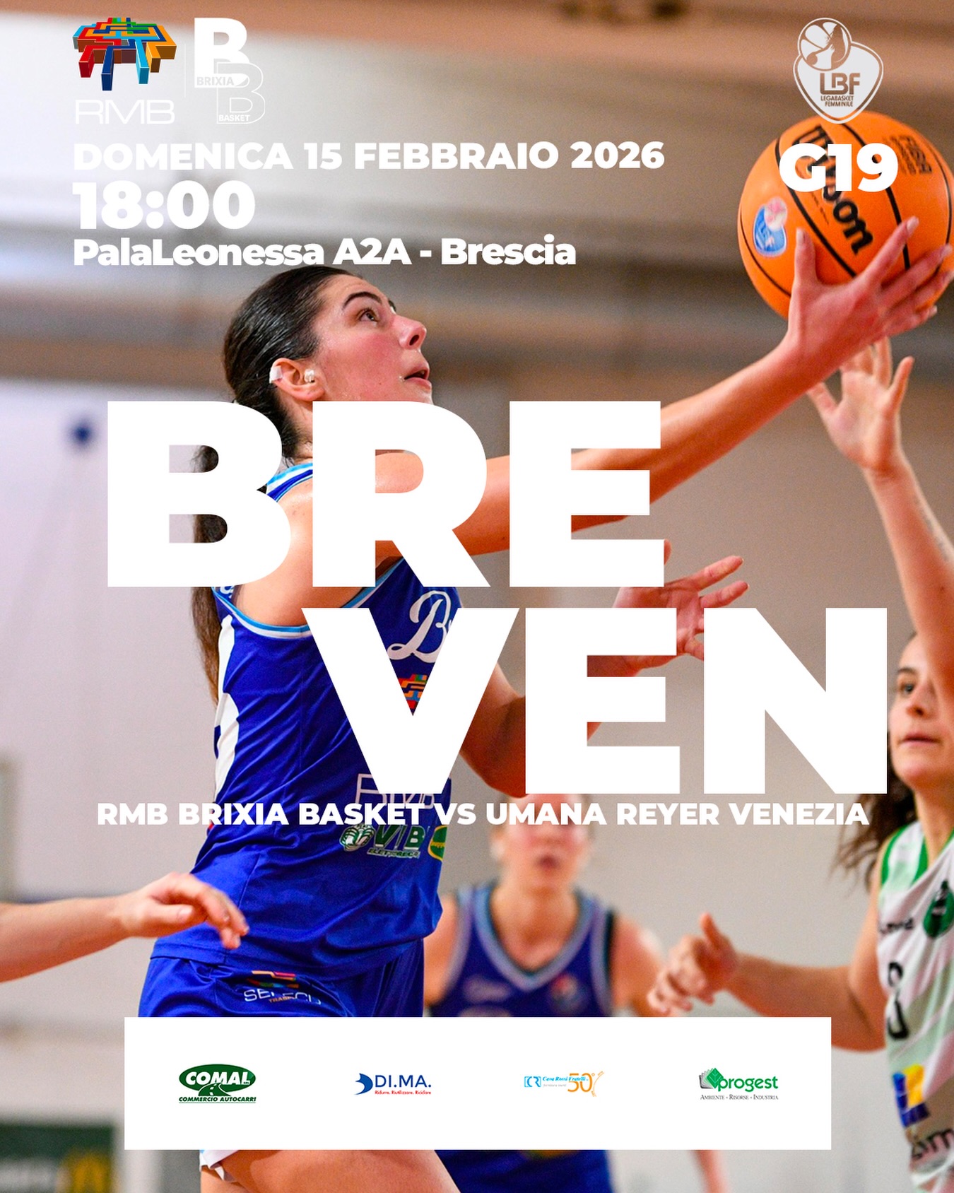 𝗡𝗘𝗫𝗧 𝗠𝗔𝗧𝗖𝗛
DOMENICA 15/02, h 18:00
PalaLeonessa A2A - Brescia (BS)
vs @umanareyer
#wearebrixia