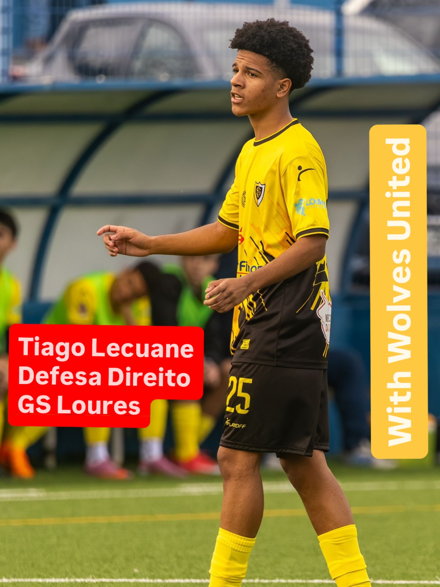 ⭐️ Meet Tiago Lecaune, skilled right defender from GS Loures, moving forward with Wolves United 🐺 #movingfoward