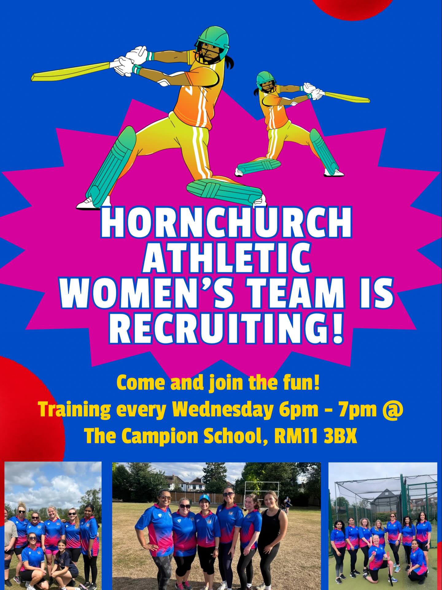 🚨 HACC’s women’s team are recruiting! 🚨
All are welcome to our fun, friendly training sessions; no experience necessary.
DM for more info 📧
#womenscricket #essexcricketcommunity
