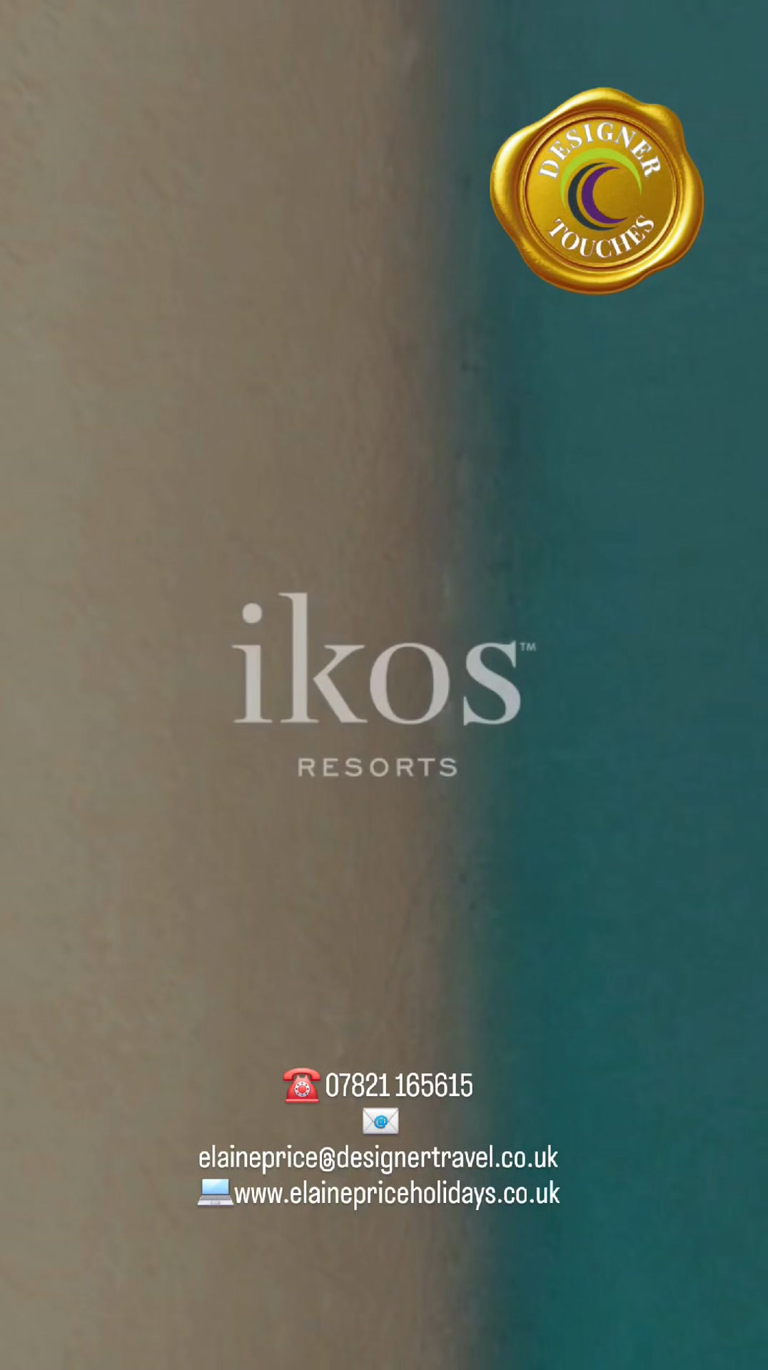 Unconditional Luxury with Ikos Resorts 💎
Step onto sun-drenched shores where five-star experiences unfold effortlessly and every moment is shaped by quiet refinement. Ikos Resorts set the benchmark for luxury all-inclusive, pairing elegant beachfront settings with impeccable service and exceptional attention to detail.
🥂 Savour menus curated by Michelin-starred chefs and discover the celebrated Dine Around programme, giving you the freedom to experience outstanding local restaurants beyond the resort. Relax beside serene pools, reset with a spa treatment, enjoy beachfront yoga, or cruise the coastline in a complimentary electric MINI Countryman, all seamlessly included.
Introducing Designer Touches, our elevated VIP experience created exclusively for our clients at selected luxury hotels. Book a Deluxe Category Room & enjoy €100 Resort Credit, adding an extra layer of indulgence to an already exceptional stay. 🤍
Whether you’re planning a romantic escape or a stylish family retreat, discover effortless luxury
☎️ 07821 165615
📧elaineprice@designertravel.co.uk
💻www.elainepriceholidays.co.uk