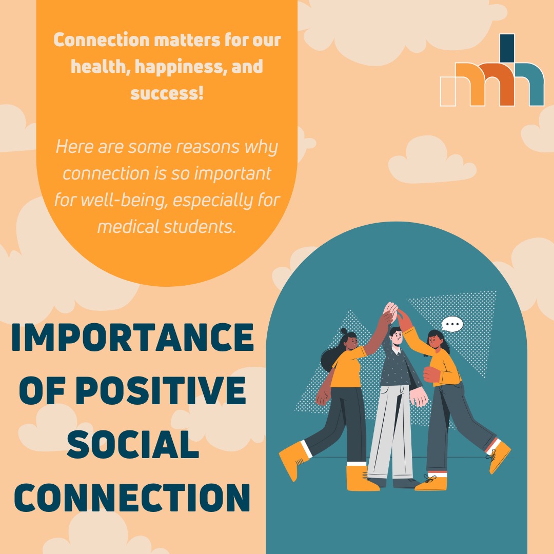 'Tis the season for sharing a hot drink or spending an afternoon in the library with a friend! Even small amounts of time spent with others can make huge impacts on your happiness and well-being.
#mindhealth #mentalhealth #mentalwellbeing #positivesocialconnection #social #socialconnection #medical #medicine #students #medstudents #february