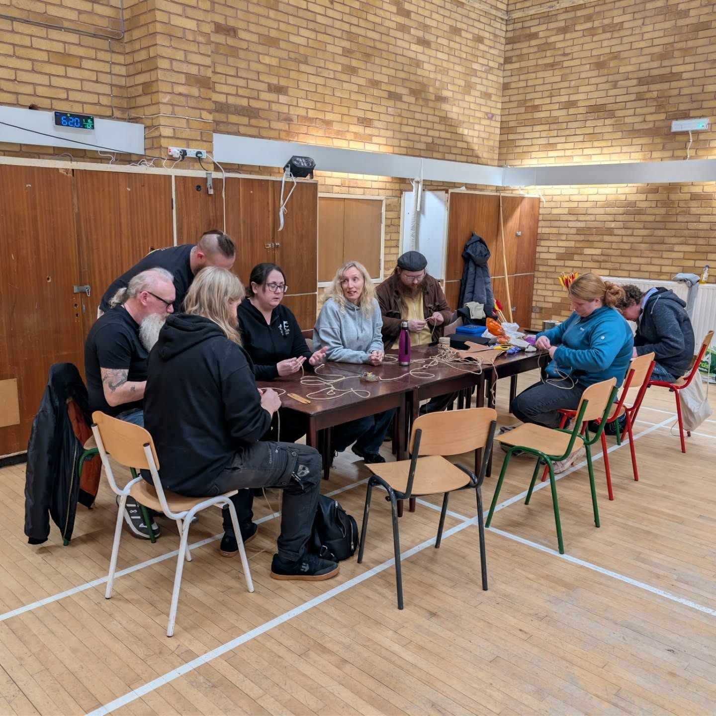 We're back with our first Craft night of the year! This week's focus was on sling and ammo making, big thanks to Mark for the session, and we squeezed in some extra archery practice. #ulfhedinn #vikingsofpoole #vikingcraft #archery #vikingarchery