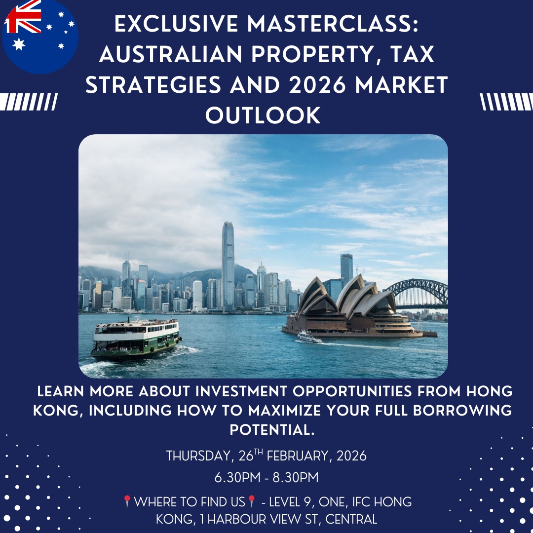 Join us on the 26th February.
Here's what you'll discover at the event:
How to get mortgage approval whilst living in Hong Kong
Your actual borrowing potential (not what you think it is)
Smart wealth planning strategies for 2026
The developments worth your attention
Tax structures that won't make you weep