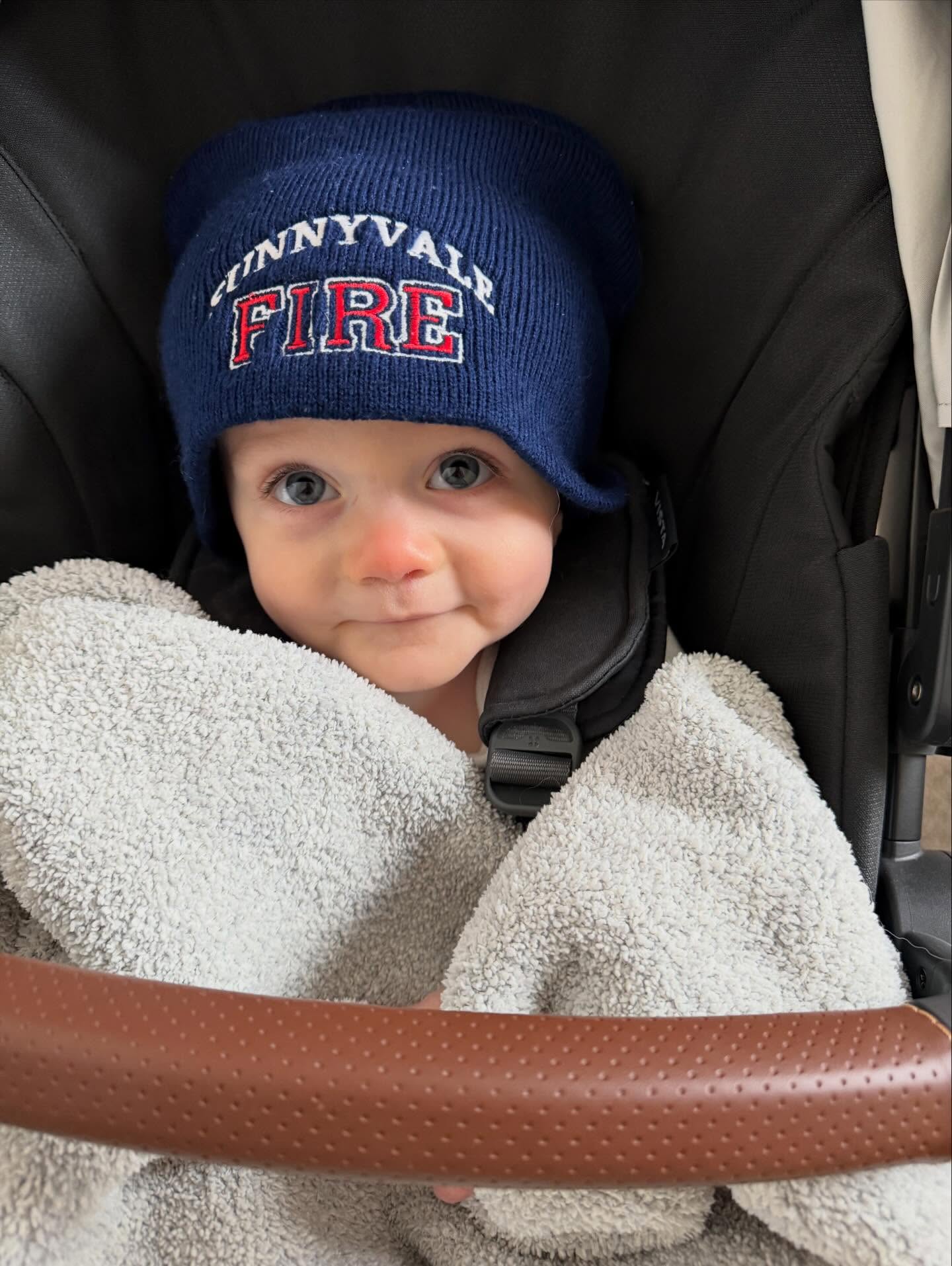 Future fireman like his grandpa?