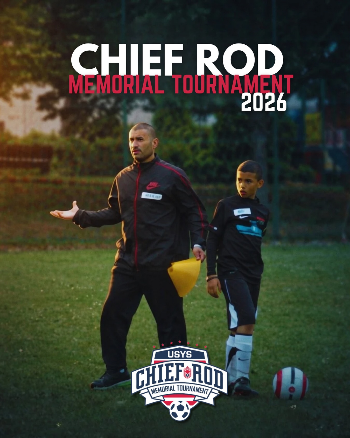 The Chief Rod Memorial Tournament honors a leader who believed the game was bigger than the scoreboard.
For nearly 20 years with USYS, CMSgt Arnaldo “Chief Rod” Rodriguez-Matos used soccer to unite cultures, build respect, and create lifelong bonds.
This tournament celebrates competition, friendship, and the spirit that connects us all.
Play hard. Play together.