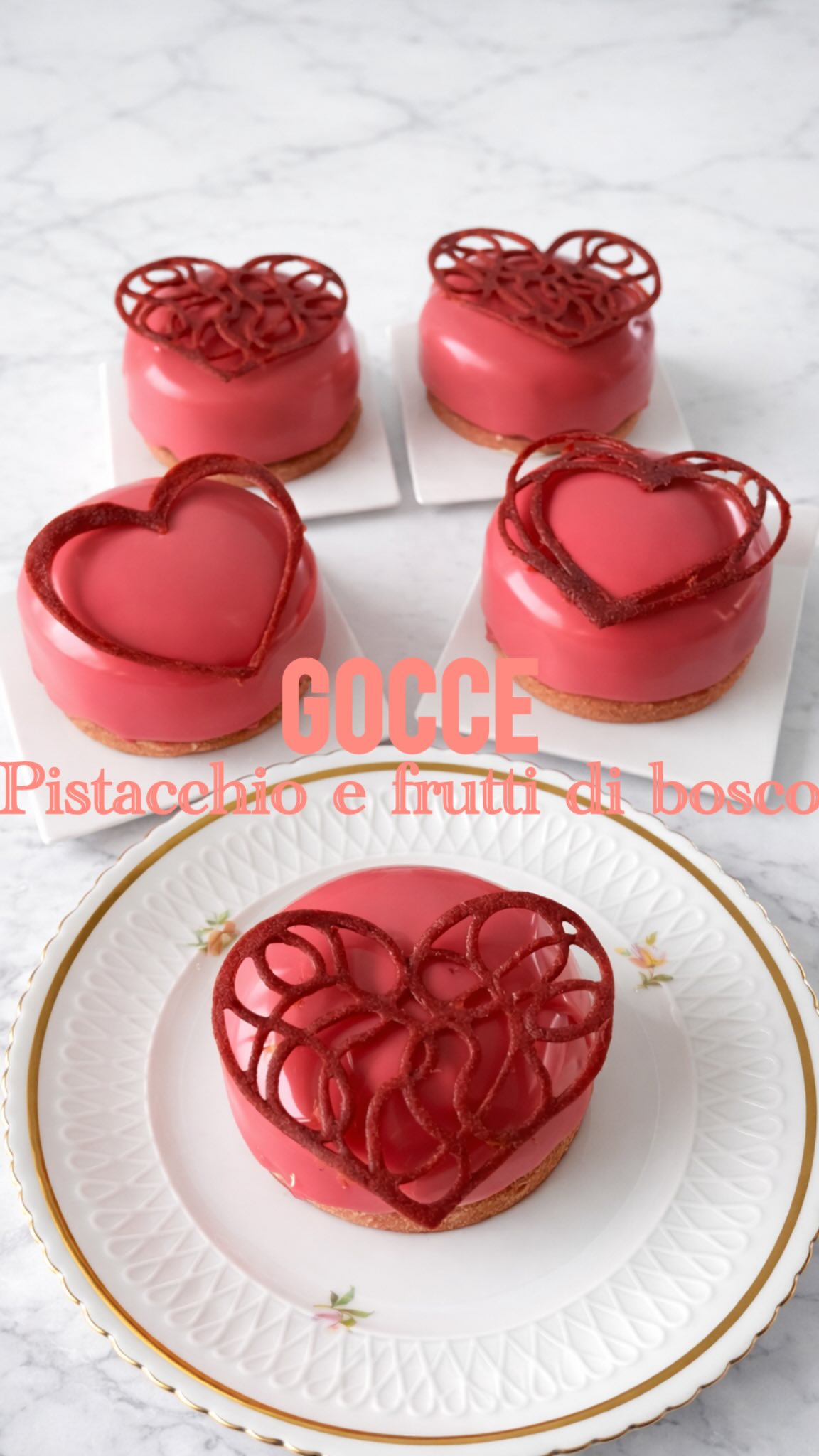 Mini GOCCIA monoporzione
Il dolce perfetto per le occasioni speciali !!
{Per gli stampi io ho utilizzato i Minigoccia e i cuori di @silikomart , sono stampi in silicone made in Italy, 100% alimentare e sicuro per la salute, e privo di BPA e PFAS.}
INGREDIENTI:
FROLLA:
200 gr farina
50 gr zucchero
70 gr burro
6 gr estratto di limone
1 tuorlo
1 uovo intero
1 cucchiaino di colorante
CUORE AI FRUTTI DI BOSCO:
200 gr di Frutti di bosco (fragole, mirtilli e lamponi)
100 gr zucchero
6 gr gelatina in fogli
50 gr di cioccolato bianco
CREMOSO AL PISTACCHIO:
200 gr panna
100 gr latte
50 gr zucchero
80 gr tuorli
100 gr cioccolato bianco
100 gr crema al pistacchio
4 gr di gelatina
GLASSA A SPECCHIO ROSA:
Acqua: 80 g
Zucchero a velo: 140 gr
Panna liquida: 80 g
Cioccolato bianco: 100/120 g
Gelatina: 8 g
PASTA SIGARETTA:
30 g zucchero a velo
30 g albume
30 g burro
30 g farina 00
1 cucchiaino di colorante alimentare liquido
Per il procedimento scrivete nei commenti "GOCCIA" e vi invio tutta la ricetta! Oppure andate sul mio sito, link in bio.
#sanvalentino #silikomart #pasticceria #monoporzioni #cookinglοver
Gift from @silikomart
Dolci di san valentino
Dolci fatti in casa
Gift collaborazione
Valigiainfarinata
Pistacchio
Frutti di bosco
Cremoso
Glassa a specchio
