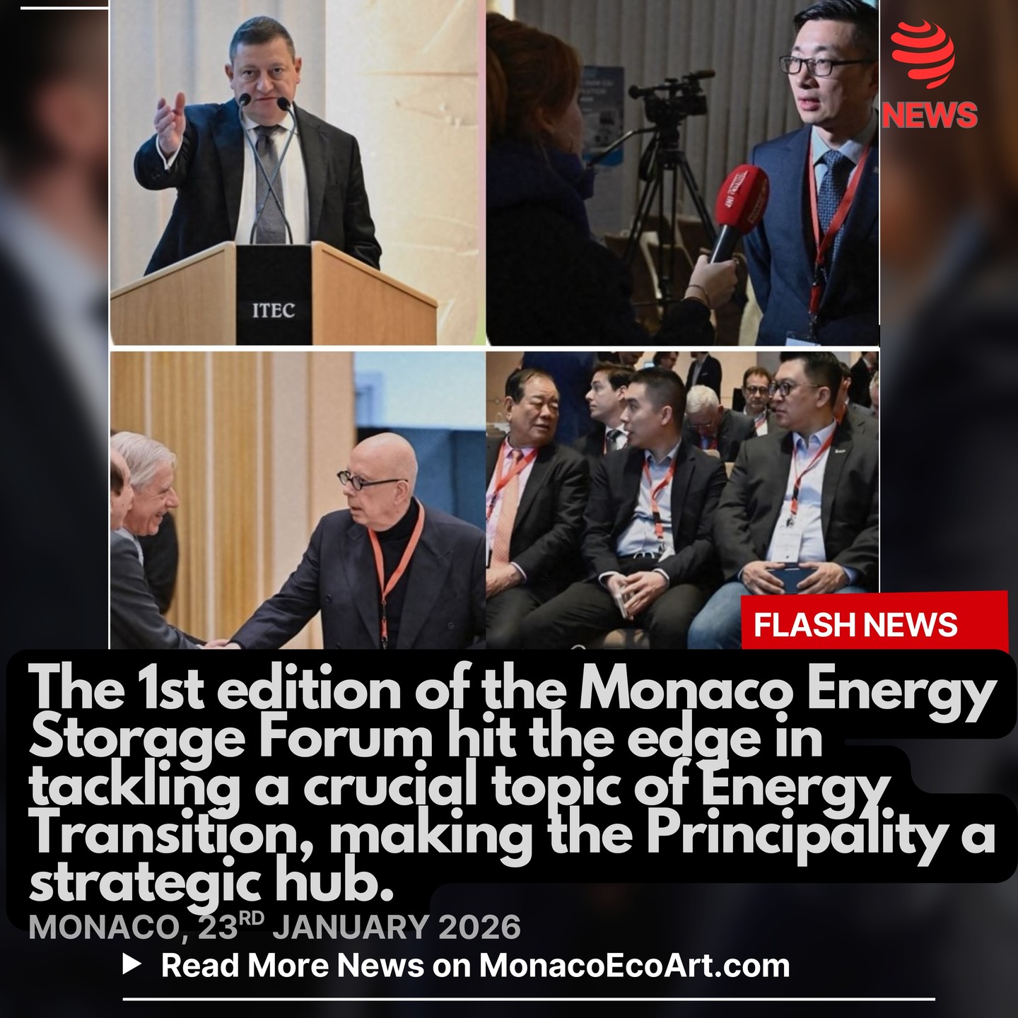 @mo.eco_art #flash #news #energy #storage #monaco #montecarlo 🇲🇨🔋 The first edition of the Monaco Energy Storage Forum, held at One Monte-Carlo Congress Centre on the 23rd January 2026, hit the mark on a crucial topic integral part of #energy #efficiency: the set of #technologies able to store energy for later use, increasingly produced from renewable sources like photovoltaics and wind, balancing peak demand and production discontinuity 🌐 ⚡ The meeting, organised by Aton Green Energy, Monegasque company, in partnership with DEYE, Chinese leading company, in collaboration with Blue Alliance Monaco and the Monaco Economic Board - MEB @monacoeconomicboard, gathered a panel of major #experts, #decisionmakers, #scientists and #diplomats to share #knowledge, skills and technologies towards a more #sustainable way of energy #consumption, to cope with an ever-increasing #demand for energy globally 🗣️🔆 Mirco Albisetti, President of Aton Green Energy Monaco @atongreenstorage pointed out the importance of addressing the energy issue from another point of view through storage technologies, envisioning a fully energy-autonomous home residential system soon, using photovoltaic energy produced during the day at night for #lighting, #heating and further needs 🔸Guillaume Rose, President of the MEB, highlighted the strategic role played by the Principality of Monaco in fostering sustainable development thanks to a win-win paradigm grounded on a solid collaboration among authorities, institutions, companies, facilitators, professionals and investors, to promote #innovation, #excellence and long-term #vision 📸 Copyright: © Monaco Energy Storage Forum @isi_miele_blue_alliance.monaco - Layout and Contents: © MonacoEcoArt.com