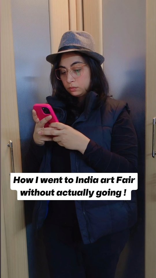 Went to India Art Fair..Via Instagram.. zero steps taken
#IndiaArtFair #ArtistHumor #ArtReels #CreativeLife #indianartist
