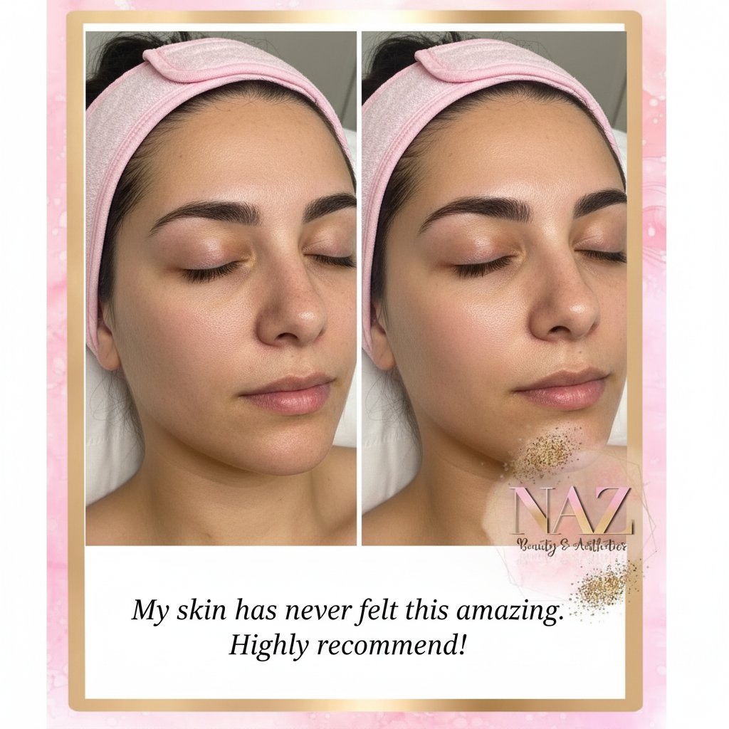 Real results. Real confidence. Real you.
Swipe to see how radiant, smooth skin can truly transform your glow. This is what personalised, advanced facials can do—right here in Dartford.
Ready for your own before and after moment? Book your skin consultation with Naz today ✨