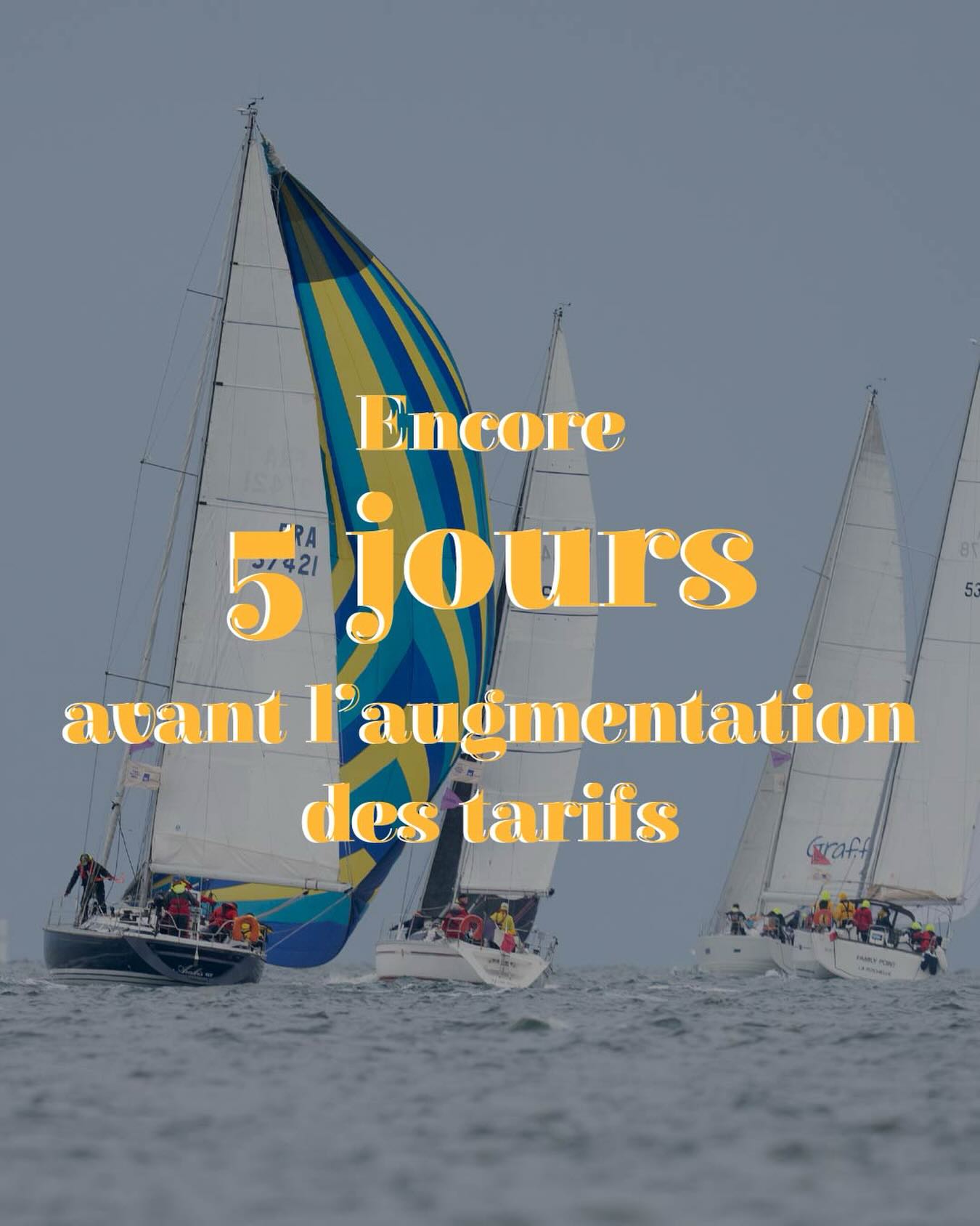 Même si on est encore loin des premiers bords, une chose est sûre : le Tour de Belle-Île 2026 se prépare maintenant… et on aimerait vraiment vous voir sur la ligne de départ 😉⛵
Il vous reste 5 jours pour profiter du tarif normal sur votre inscription. Après, ce sera le changement de palier.
(Pssst le lien d’inscription est dans notre bio Instagram)