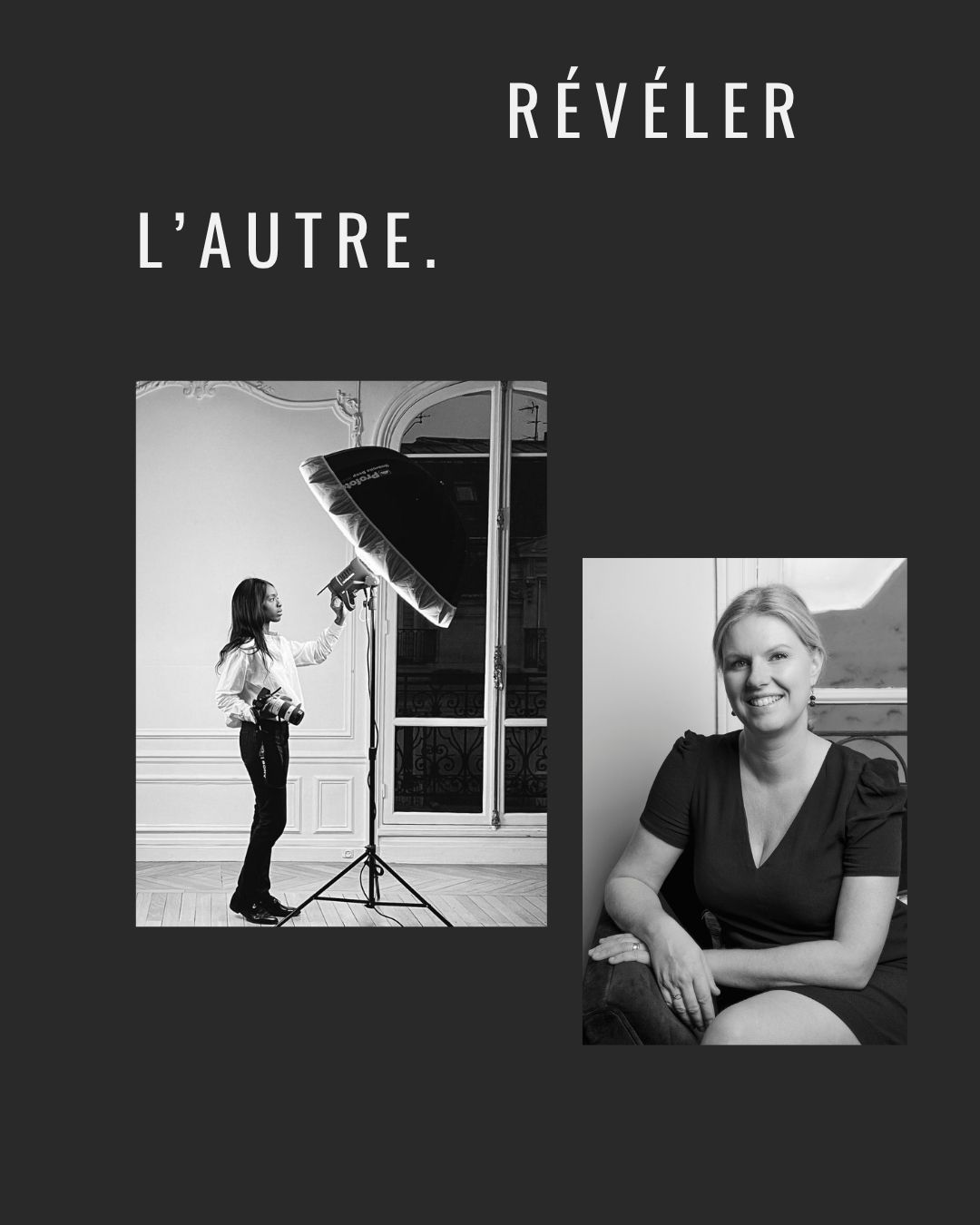 Effet miroir
« En 2020, j'ai eu la chance d'être guidée par Emmanuelle lors de ma transition de carrière, passant de la finance au métier de photographe. Son empathie, sa clairvoyance et sa finesse d'analyse m'ont vraiment marquée. Elle m'a aidée à discerner ce qui se passait en moi, identifier et dépasser mes croyances limitantes, structurer mon projet et trouver des perspectives alignées avec mon profil atypique. J'ai particulièrement apprécié sa capacité à valoriser ma singularité, sans jamais chercher à normaliser mon nouveau chemin. Son accompagnement a été humain, lucide et rigoureux.
Merci Emmanuelle pour ce soutien si précieux. 🙏 »
Fanta
« En 2020, je devenais coach. Parmi mes premières clientes, j’ai rencontré Fanta, une femme au talent rare, qui voulait embrasser pleinement sa carrière de photographe. Peu après notre accompagnement, nous nous retrouvions dans un joli bureau parisien, quartier Opéra, pour un portrait professionnel. Depuis, ce portrait m’accompagne. Parce qu’il est réussi, mais aussi parce qu’il me reconnecte à l’intensité de cette séance : la patience et la douceur de Fanta, son regard juste, sa générosité. Des années plus tard, il reste le symbole d’une gratitude réciproque, car chacune à sa manière a su révéler l’autre.
Merci Fanta pour ce miroir si précieux. 🙏 »
Emmanuelle