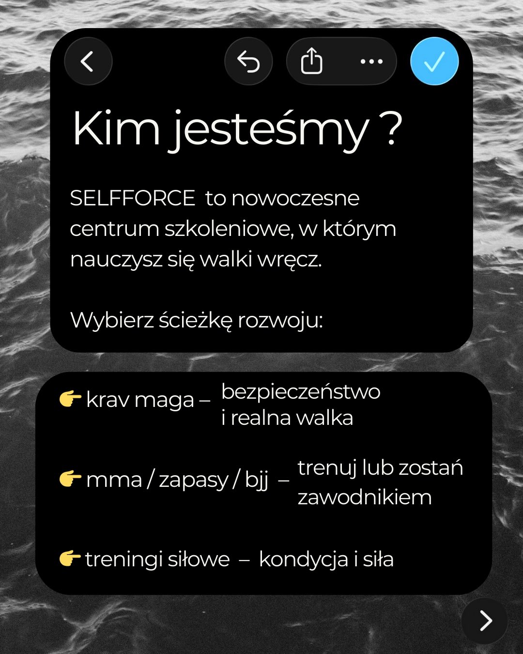 SELFFORCE to coś więcej niż trening.
To wspierająca się społeczność ludzi, którzy chcą być silniejszą wersją siebie – fizycznie i mentalnie 💪🧠
Pracujemy w oparciu o autorski program SELFFORCE ACADEMY – doświadczenie, praktyka i realne scenariusze 🎯
Na macie budujemy:
• umiejętności walki
• pewność siebie
• gotowość do działania
• opanowanie pod presją
Sparingi. Symulacje. Działanie w stresie.
Nie teoria. Praktyka. 🔥
Dołącz do SELFFORCE.
#kravmaga #mma #bjj #zapasy #warszawa samoobrona trening mentalność siła kondycja