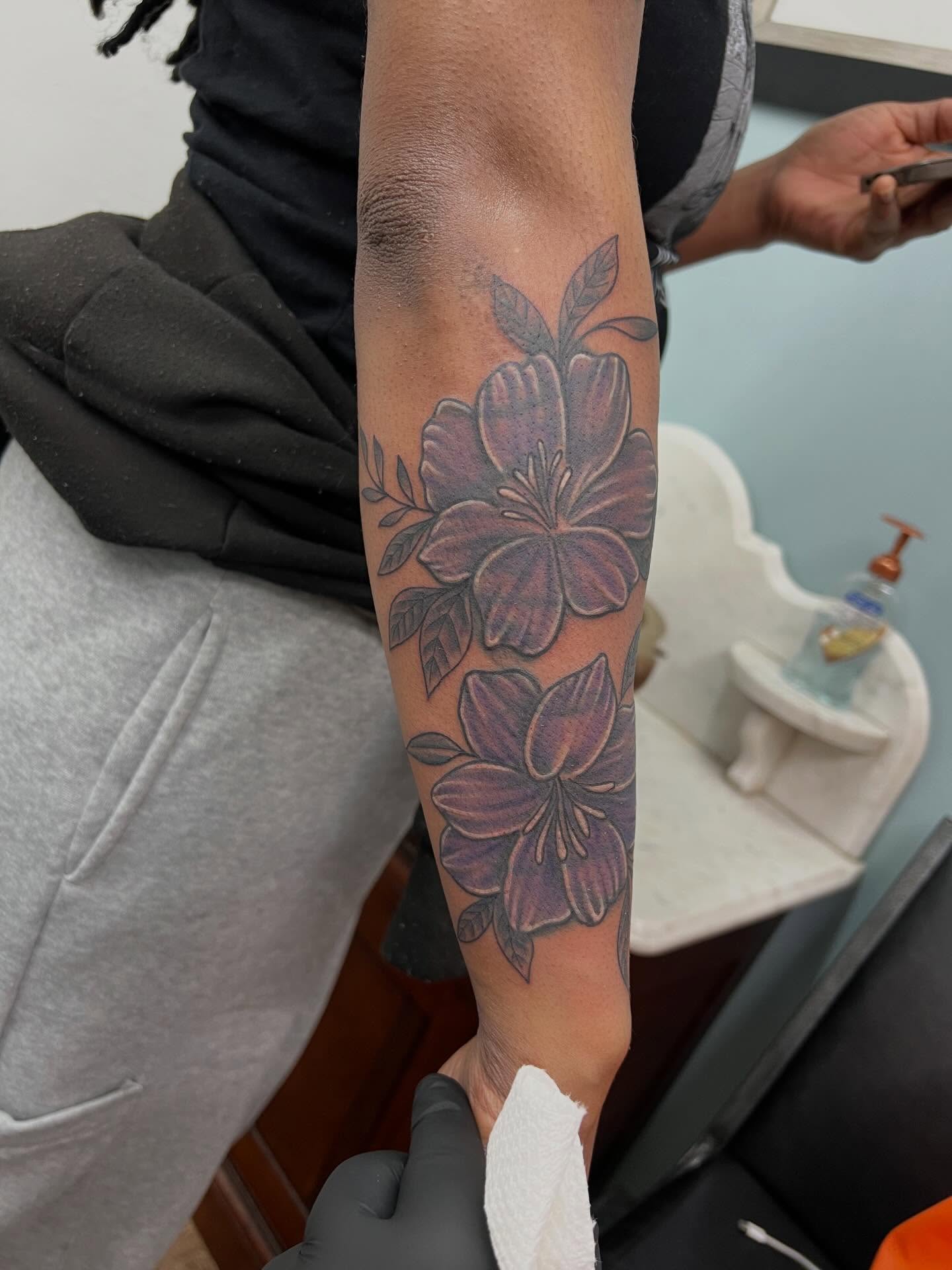 Forgot to get a before pic, cover up 3 hour session #tattoo #tattooartist #coveruptattoo #colortattoo #vatattooartist