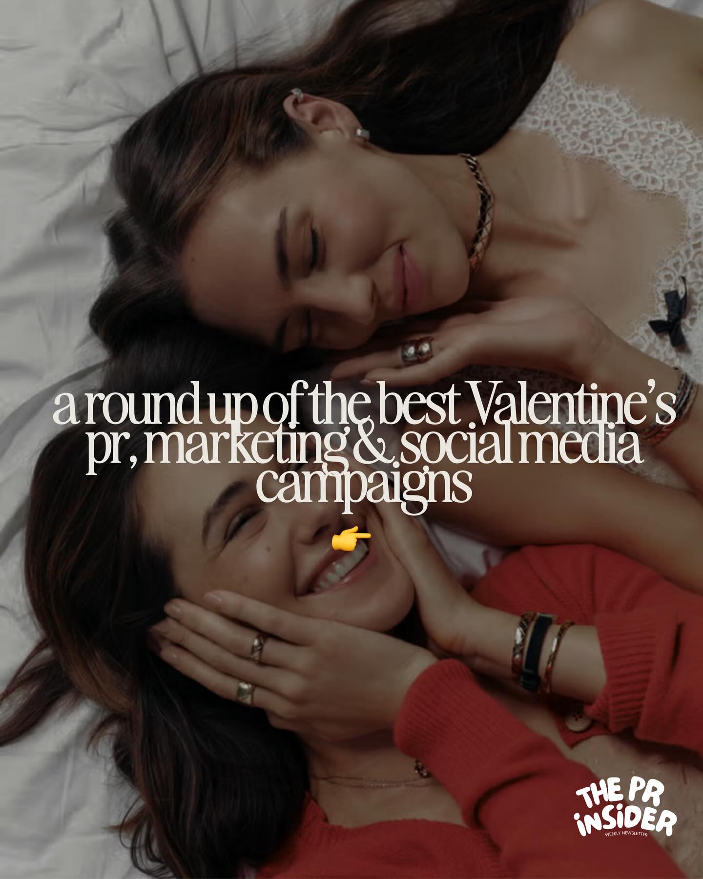 Happy (almost) Valentine’s day 🍫🌹🍓💌
We’ve rounded up some of the best creative PR, marketing and social campaigns from the past couple of months. From McDonald’s releasing McNugget caviar kits and Heinz creating a potato bouquet (complete with ketchup dressing), to Natural Light designing lingerie for your lawnmower and a cheese bouquet… because of course nothing says romance like the smell of Blue Cheese.
🍫 @herocosmetics turned breakouts into bite-sized Valentine’s treats, reframing acne patches as sweet, giftable moments.
🌱 @naturallightbeer made lingerie for your lawnmower.
🥔 @heinz created a potato bouquet complete with ketchup “dressing,” giving traditional roses some serious competition.
🍗 McDonald’s released McNugget caviar kits just in time for Valentine’s Day.
🎮 Clash of Clans flipped classic rom-com tropes into bromances.
🍽️ @hellofreshuk x @betches launched The Galentine’s Dinner Edit.
💌 Sweethearts added frugal heart messages in response to the tougher economy, making Conversation Hearts feel very 2026.
🧀 Wisconsin Cheese dropped ‘Wedges of Love’, a Valentine’s cheese bouquet complete with pairings and accessories.
👙 Hailey Bieber recreated Gisele Bündchen’s iconic 2001 Victoria’s Secret campaign.
🥩 @longhornsteaks unveiled Steak Commitment Rings in five colours to match different levels of doneness.
📱 @doordash recruited @ziwe to host a ‘Bad Boyfriend Bootcamp’.
💎 @chanelofficial cast real-life sisters, creative partners and couples in its fine jewellery campaign, leaning into authentic connection over cliché romance.
🥒 @grillospickles brought back its viral pickle bouquet, because at this point it wouldn’t be February without one.
💍 @buzzballz auctioned off a 9-carat Pink Lemonsqueezy engagement ring.
🍏 @angryorchard launched a programme letting people exchange their ex’s leftover belongings for cash.
🍺 @beavertownbeer x @calmzone encouraged men to say “I love you, mate”.
🍕 @pizzahut x Backstreet Boys launched The Shape of My Heart Pizza.
🌹 @teleflora encouraged the public to record candid messages for loved ones in a live activation, pairing vulnerability with custom bouquets.