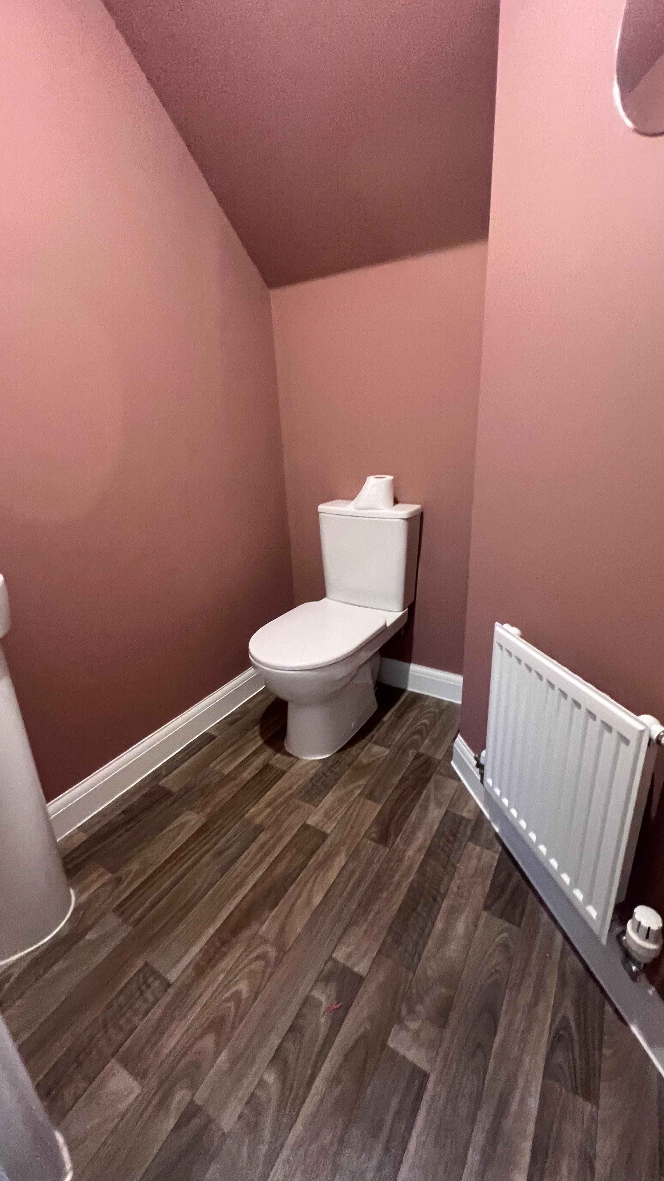 Another little WC paint over from white to @littlegreenepaintcompany colour Blush. We drenched this little area with painting the ceiling too.
#bathbusiness #colourdrenching #blushbathroom #blushpaint #keynshamcommunity