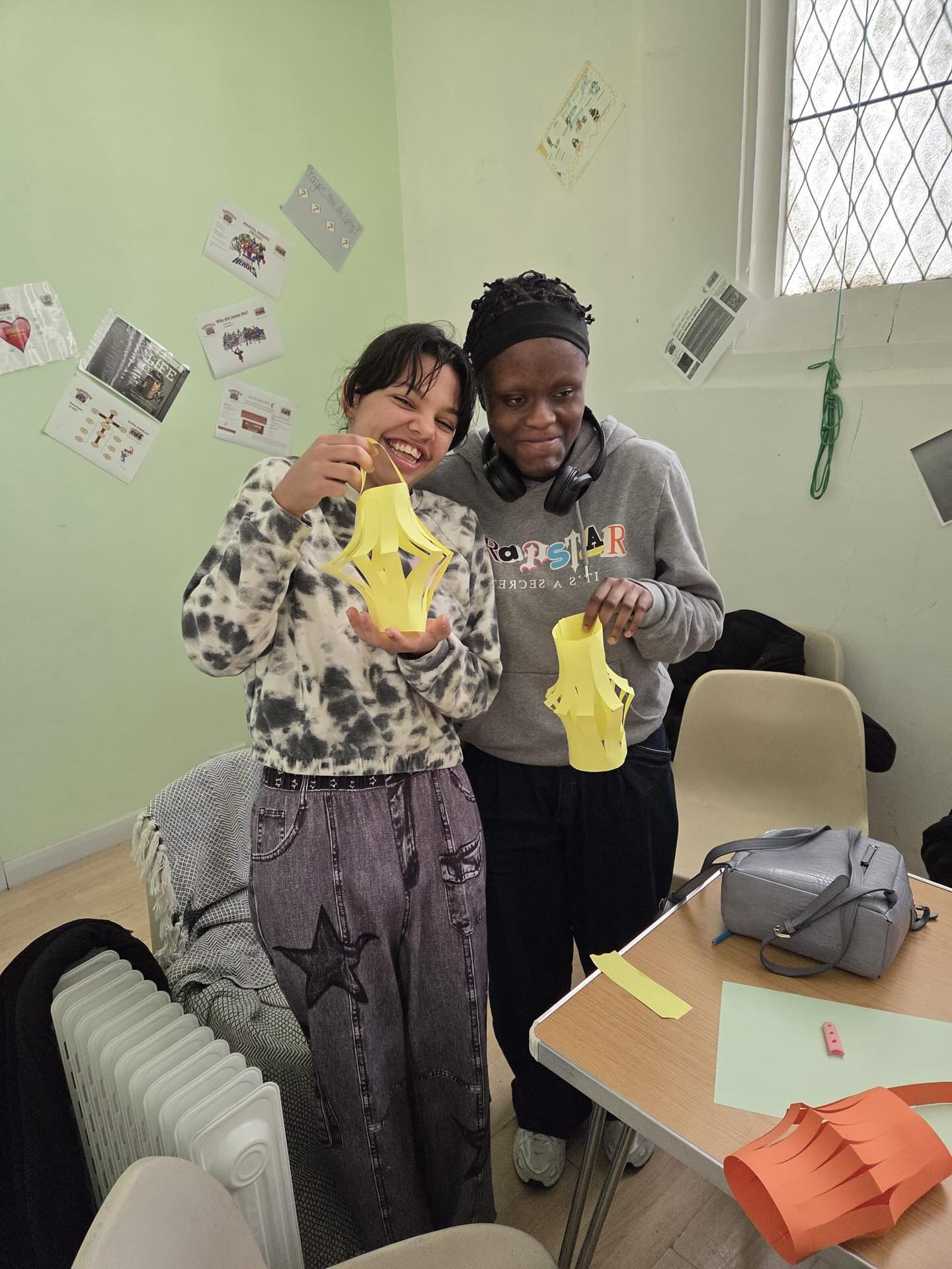 Today our young people made Chinese lanterns as part of our workshops about festivals around the world.