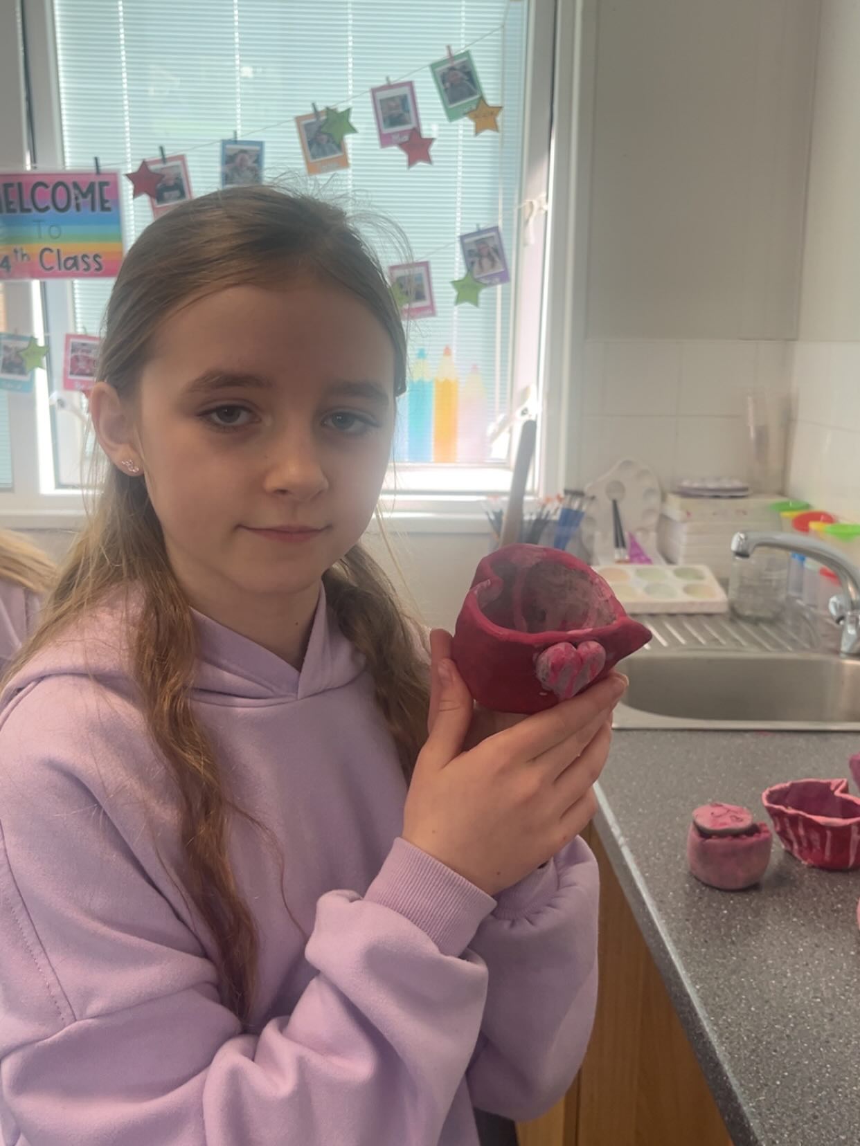 4th Class made some great clay creations for ValentinesšØšļøš©·