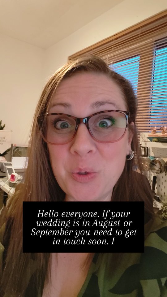 Get booked in
I only have a set number of slots each month for invites and then for on the day items. March is filling up fast and I have a couple of slots left.
So if you are getting married in August or September this year you need to reach out soon.
Please note your slot is only secured once you have paid the booking fee.
If you'd like to get started on your stationery journey with Flutterbeeze get in touch via my website or by WhatsApp.
Kirsty
Planning your stationery with ease 🌿
www.flutterbeeze.co.uk
07457 427907