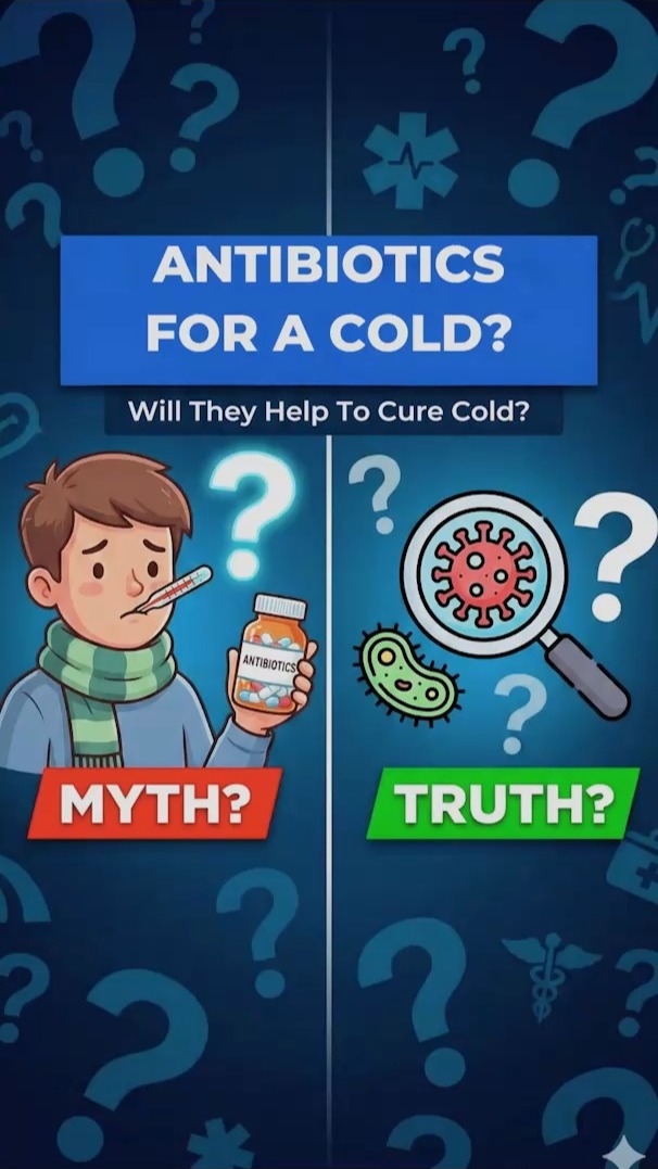 Do antibiotics really help you recover faster from a cold?
In this short video, Dr. Prashanth R R Reddy (ENT Specialist, Bangalore) explains why antibiotics usually do not relieve cold symptoms because most colds are viral infections. He also shares what actually helps with symptom relief, like a simple decongestant, steam inhalation, and saltwater gargles, and when antibiotics may be needed only in a small percentage of cases if there is a superadded bacterial infection.
If you are searching for:
Best ENT doctor in Bangalore for cold and cough
Cold treatment in Bangalore
When antibiotics are needed for cold
Antibiotic resistance awareness
This video will help you understand the right next step.
For ENT consultation in Bangalore, reach out to ENTHealth360.
Disclaimer: This content is for general awareness and does not replace a medical consultation.
#ENTHealth360 #DrPrashanthRReddy #ENTDoctorBangalore #BangaloreENT #ColdAndCough #Antibiotics #AntibioticResistance #ViralInfection #SteamInhalation #SaltWaterGargle
