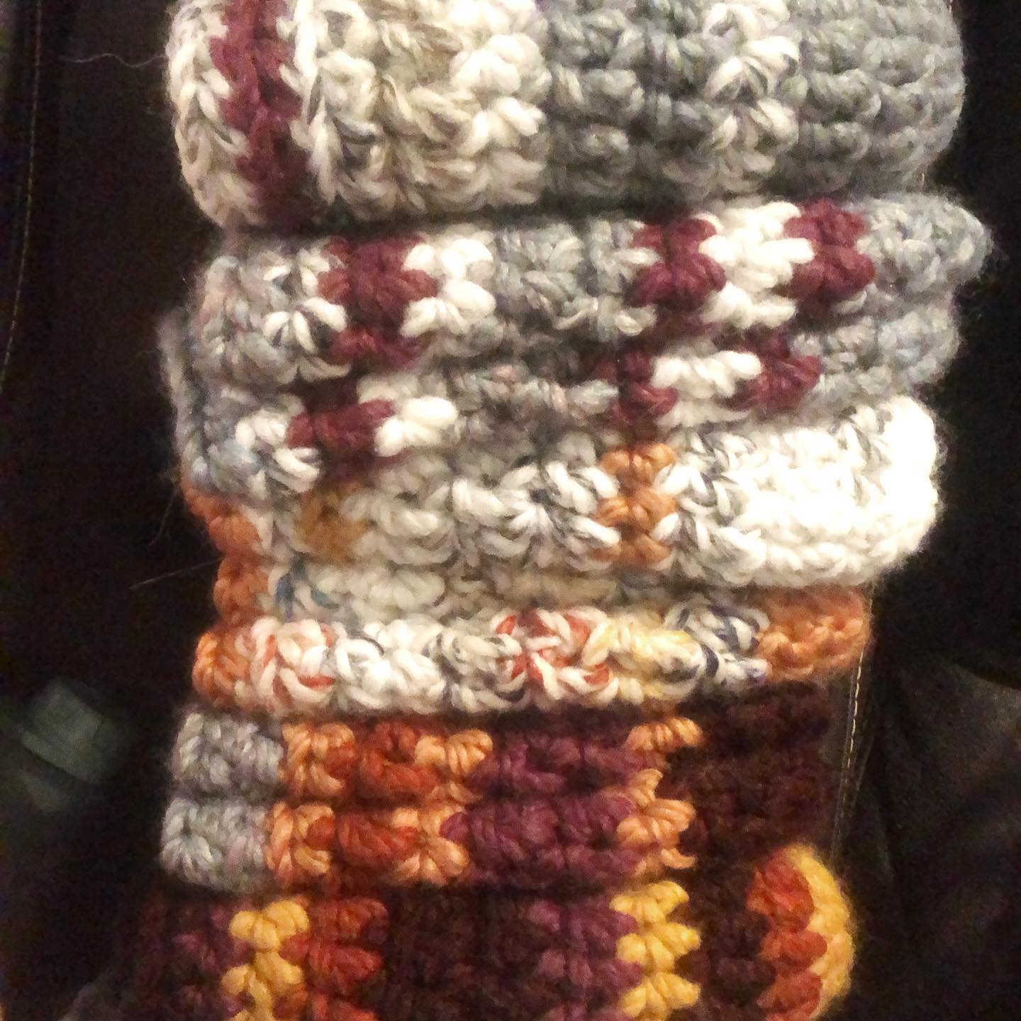 We’ve been working on more hats for the shop! A nice wool blend in many color combos! #beanieseason #handmade @lionbrandyarn @bashiescustomdesigns