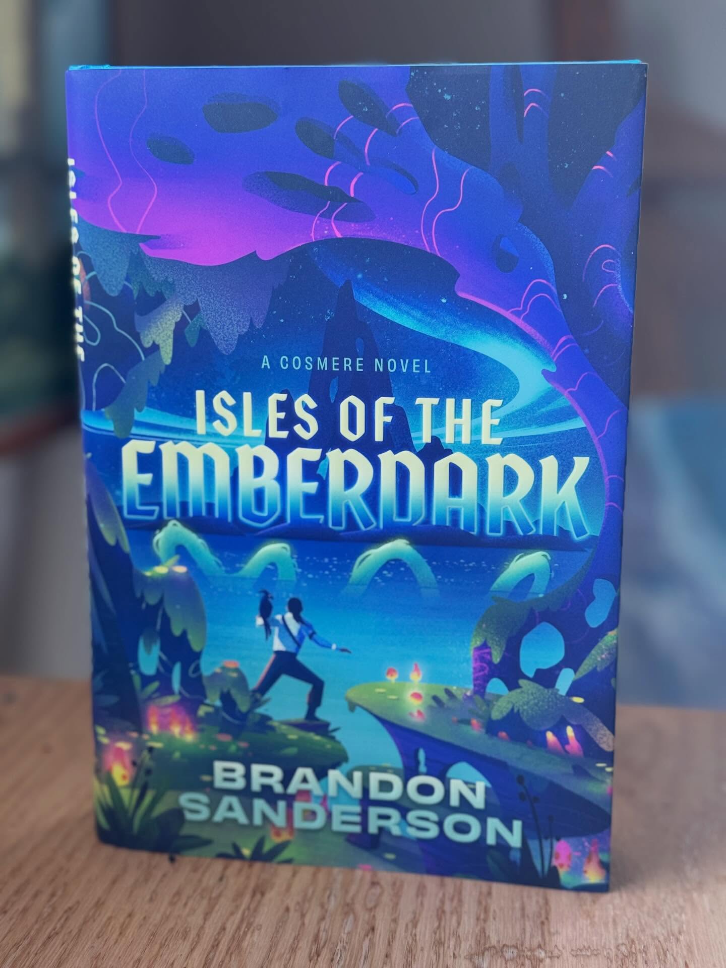 Just got my copy of “Isles of the Emberdark” by Brandon Sanderson. I listened to the audiobook, but there is something about reading a paper copy.