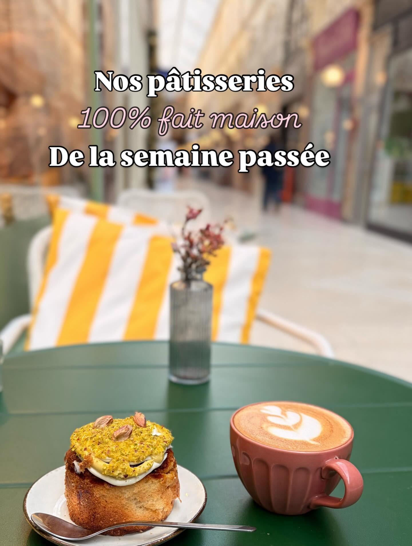 Nos pâtisseries maison sorties du four, encore tièdes, prêtes à accompagner vos cafés et pauses gourmandes ….
Vous êtes venus les goûter la semaine dernière ?