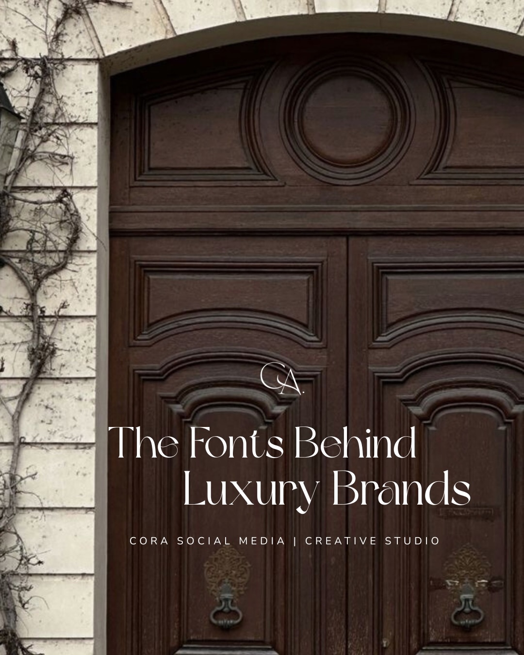Most luxury brands have custom fonts/typefaces but some do start with a generic font first then tweak the letters here & there to make it more original.
If you want a new brand identity, get in touch today.
#corastudio #brandidentity #getintouch #northampton