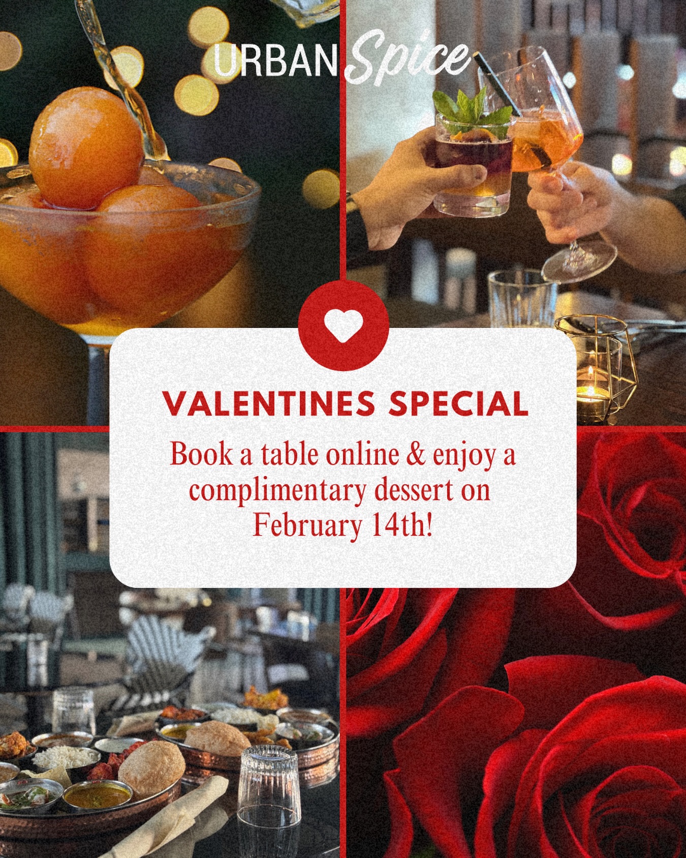 Toast to your love with a touch of sweetness. 🥂🌹 Secure your reservation for Valentine’s Day and enjoy a complimentary dessert.
The perfect finale to your romantic evening. Link in Bio.