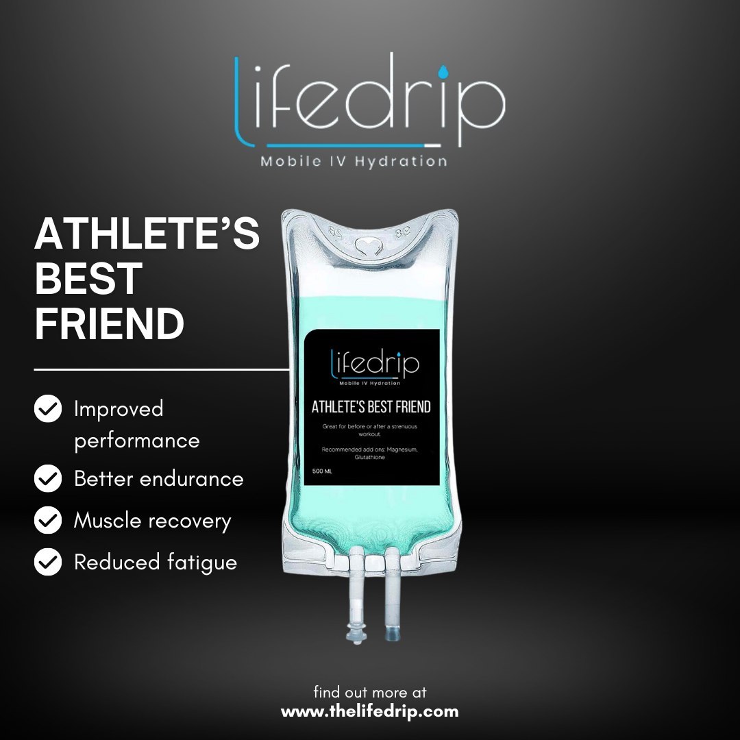 Happy National Senior Health and Fitness Day! Athletes of all ages love to drip with us! IV hydration helps athletes perform their best and recover efficiently. We can help! 💙
To learn more, text or call 775-393-9644, email info@thelifedrip.com, or visit thelifedrip.com!