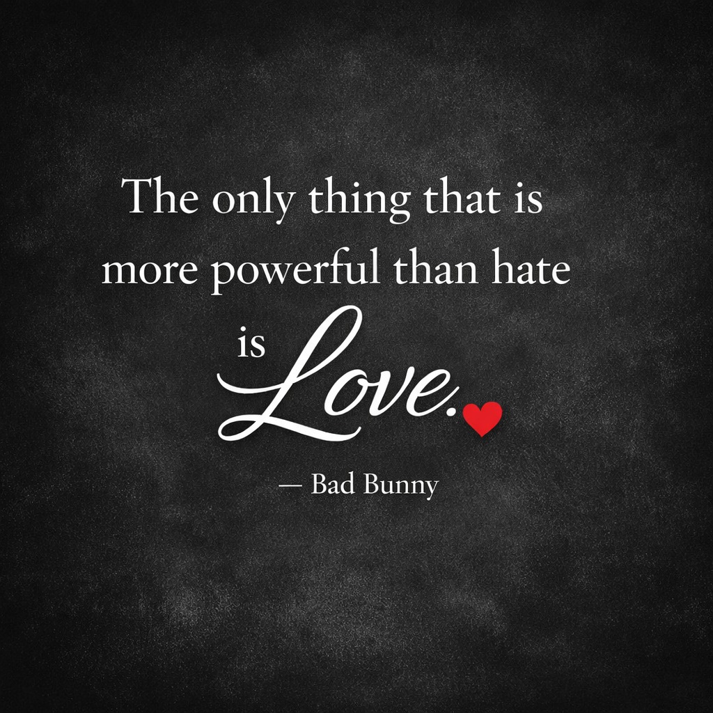 Today is a 3fer blog day because this one couldn’t wait till Friday. I said what I said.
Yes, I may lose followers over this, but someone needs to say it: the Super Bowl just proved that some adults are still clueless. Somehow, a Spanish-speaking artist, Bad Bunny, was deemed “not American enough” to perform—and instead of reflecting, a group of grown-ups threw a tantrum and built their own segregated stage.
Let’s be clear: this wasn’t about talent. This wasn’t about family values. This wasn’t about music preference. This was about ignorance, fear, and refusing to see the truth: America doesn’t have one way of looking, speaking, or being.
In today’s I Said What I Said blog, I call out the bias, the hypocrisy, and the ugly patterns we keep letting repeat themselves. I talk about why Bad Bunny matters — not just as an artist, but as a leader and changemaker who invests in the next generation. And I lay out why choosing love over hate is the only path forward for a country that keeps claiming it stands for equality.
If you’re tired of watching adults act like children while pretending it’s patriotism… this one’s for you.
Read the full blog →https://www.chicks-coop.com/post/stronger-than-hate-love