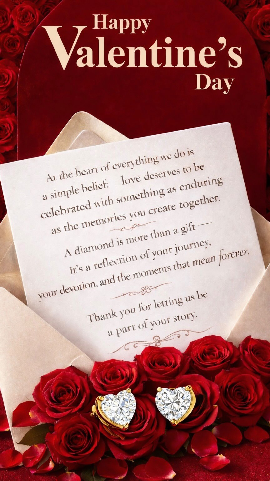 Wishing you a Valentine’s Day filled with love, light, and lasting brilliance...
#ValentinesVibes
#GiftOfLove
#LoveInEverySparkle
#ValentinesCelebration
#CelebrateLove