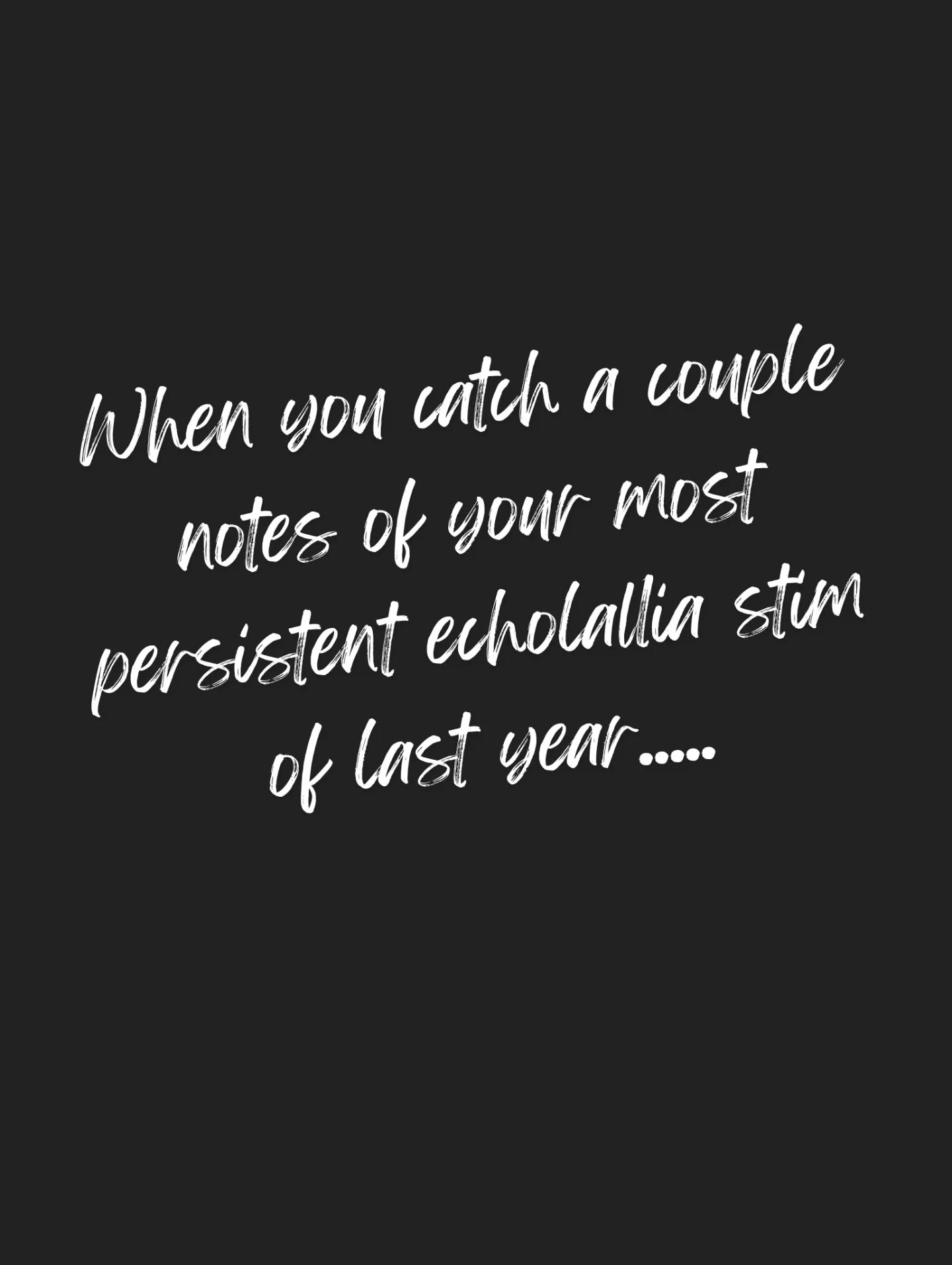 You're talking a lot.... but you're not saying anything.
#talkimgheads #echolalia #stim