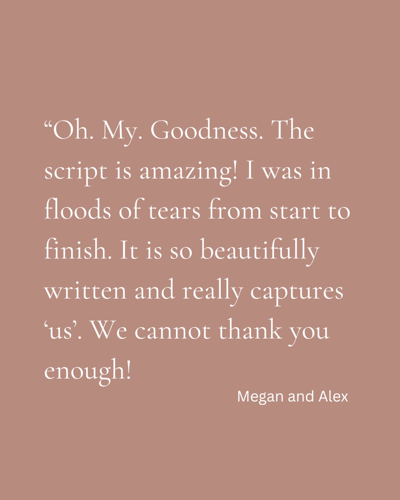 The BEST text to receive 🥰 I LOVE getting to know my couples and writing all about their love story. It's so important to me to write a script that is completely personal to my couple with everything they want (or don't want!) included ❤️
Bella and Matt, your script is up next! 😍✍️
www.claireaustinweddingcelebrant.com
#weddingcelebrantdevon #weddingcelebrantuk #vowrenewalceremony #weddingsdevon