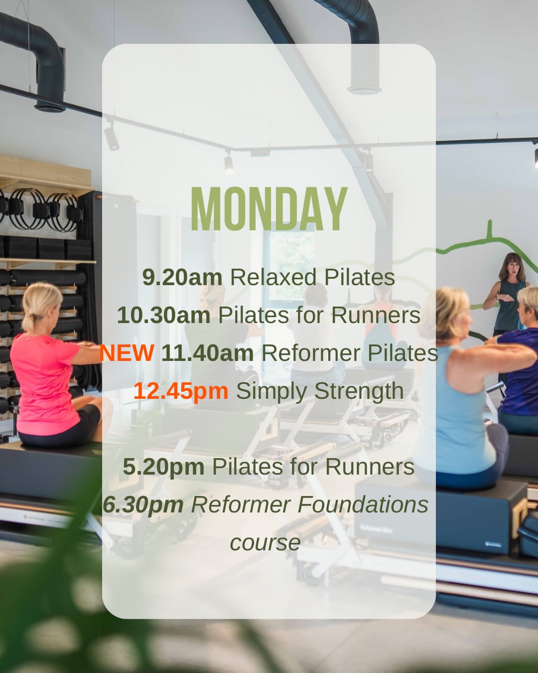👀A few schedule tweaks from next week, and another NEW class for you to try! 🤗
Reformer Pilates on Mondays at 11.40am with @eva.cserhati - expect the usual attention to detail, deceptive level of challenge and a sprinkling of fun too. (She’s not called the smiling assassin for nothing 😉)
Simply Strength with @sv_healthandwellness will move to 12.45pm, and next week is your last chance to try this class for £5! Scroll across for the code ➡️
Lots of other exciting things coming up too, keep an eye on your inboxes later 🤓
Happy Monday all!
#pilatesstudio #pilatesforbeginners #pilatesclass #comingup