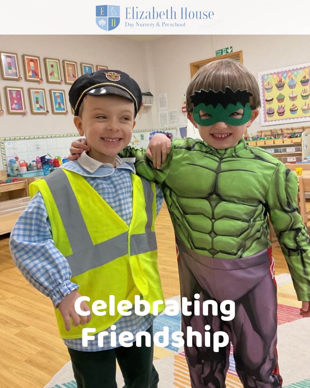 February is a lovely time to focus on friendship and kindness. Through play and everyday interactions, children learn how to share, take turns and care for one another. Important skills they’ll carry with them as they grow ❤️
#preschool #elizabethhousenursery #nursery #earlyyears #eyfs #wallingford #oxfordshire #friendship #kindnessmatters