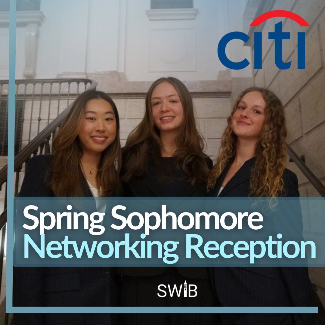 Last week, 15 of our SWIB Sophomore members were invited to an exclusive Citi networking dinner and reception at the Statler Hotel, where they connected with industry professionals and gained valuable insight into Citi and its culture. We are deeply grateful to Citi for their partnership and continued support.
Hear from a few attendees as they share their experiences from the evening.