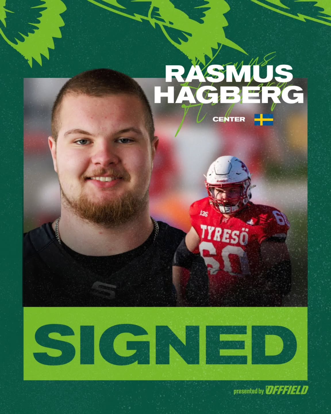 Välkommen till Salzburg, Rasmus! 🇸🇪🦆
Wir verstärken unsere Offensive Line mit geballter Power aus dem Norden! Mit Rasmus Hagberg wechselt ein echtes Kraftpaket von den Tyresö Royal Crowns an die Salzach. Als unser neuer Center wird er künftig die Mitte dichtmachen und für die nötige Stabilität sorgen. 🛡️💪
Rasmus bringt ordentlich Edelmetall im Gepäck mit:
🥈 Vize-Staatsmeister Schweden 2025
🥈 Vize-U19-Europameister 2022
Wir freuen uns darauf, dich im Ducks-Jersey zu sehen! 🦆
#flywithus #SalzburgDucks