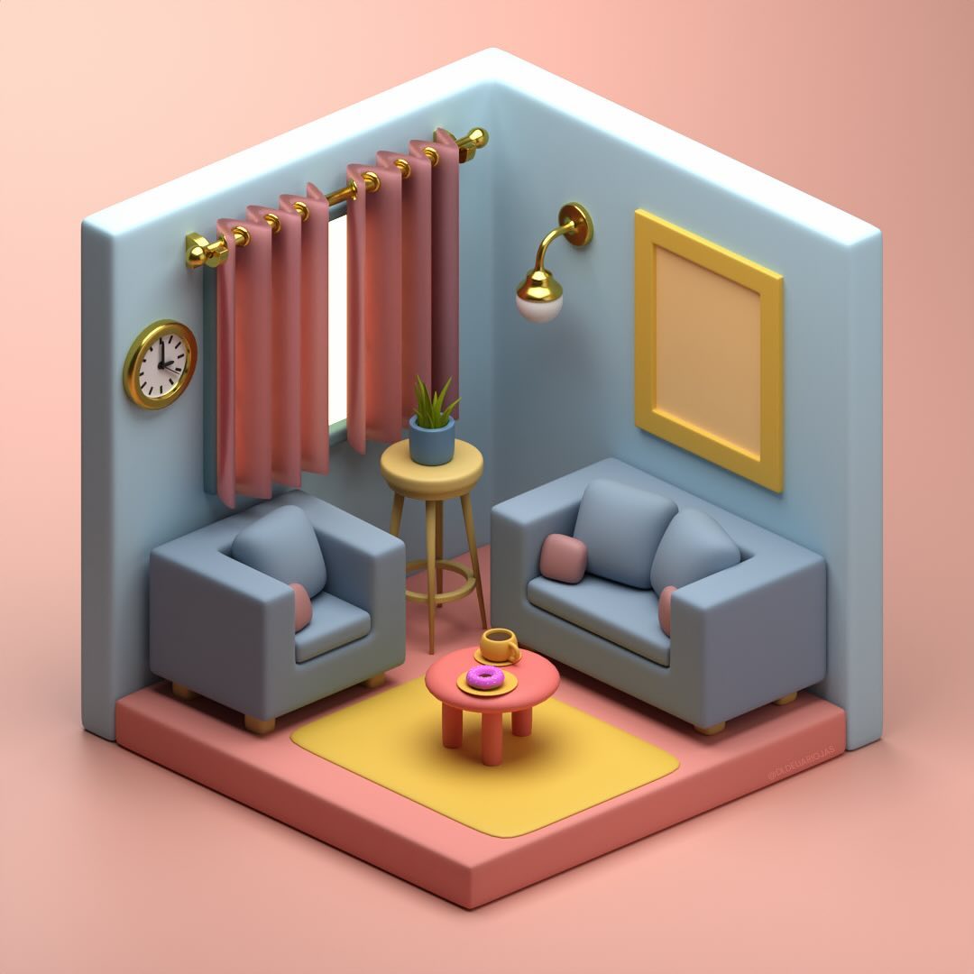 Resultado de mi primer proyecto de modelado 3D en Blender. Estoy aprendiendo a modelar en blender y realmente es muy divertido y diferente a los programas de modelado 3D que estoy acostumbrada pero estoy ansiosa por aprender más 🤩
Este modelo lo hice siguiendo el tutorial de @3dgreenhorn