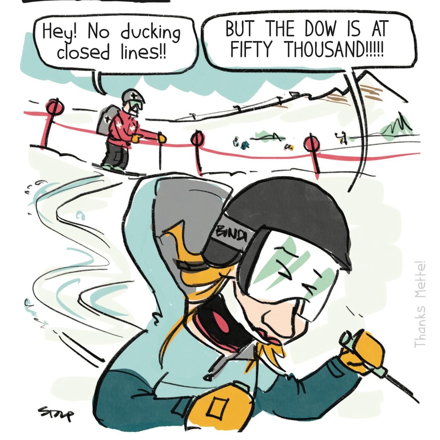 She’s got a point, ski patrol. Could even supplement those wildly under market wages….
#skimemes #skipatrol #pambondi #powderday