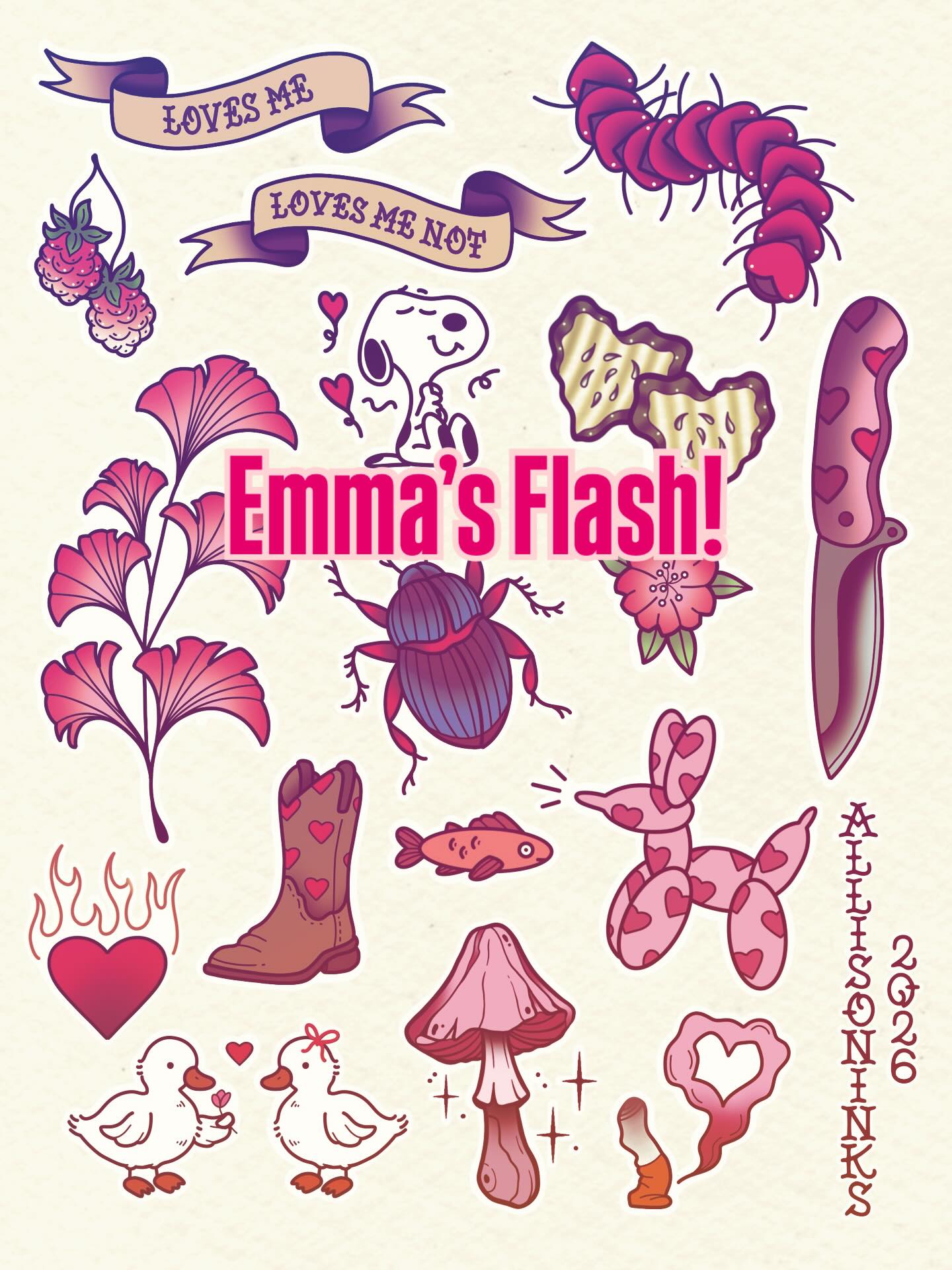 Here’s a first round sneak peak of some of our available designs for our upcoming flash event this week! Swipe to see them all, and keep an eye out for our next post as well!