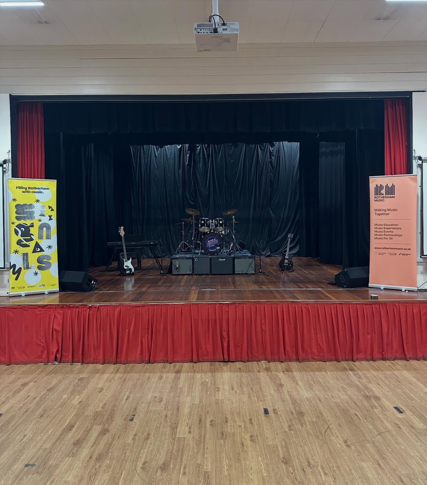 The stage is set for tomorrow’s Rotherham Schools Battle Of The Bands! A new collaboration between Rotherham Music and @wickersleypt for Signals 2026!
Tomorrow, bands from 8 schools from across Rotherham come together at @rawmarshschool to battle it out on the main stage!🎸🎶🎹🤘🏾
Lineup drops at 9am tomorrow! Last 10 tickets available from link in bio! Who will be crowned winner????
#rotherham #rotherhammusic #wickersleypt #youngtalent #battleofthebands