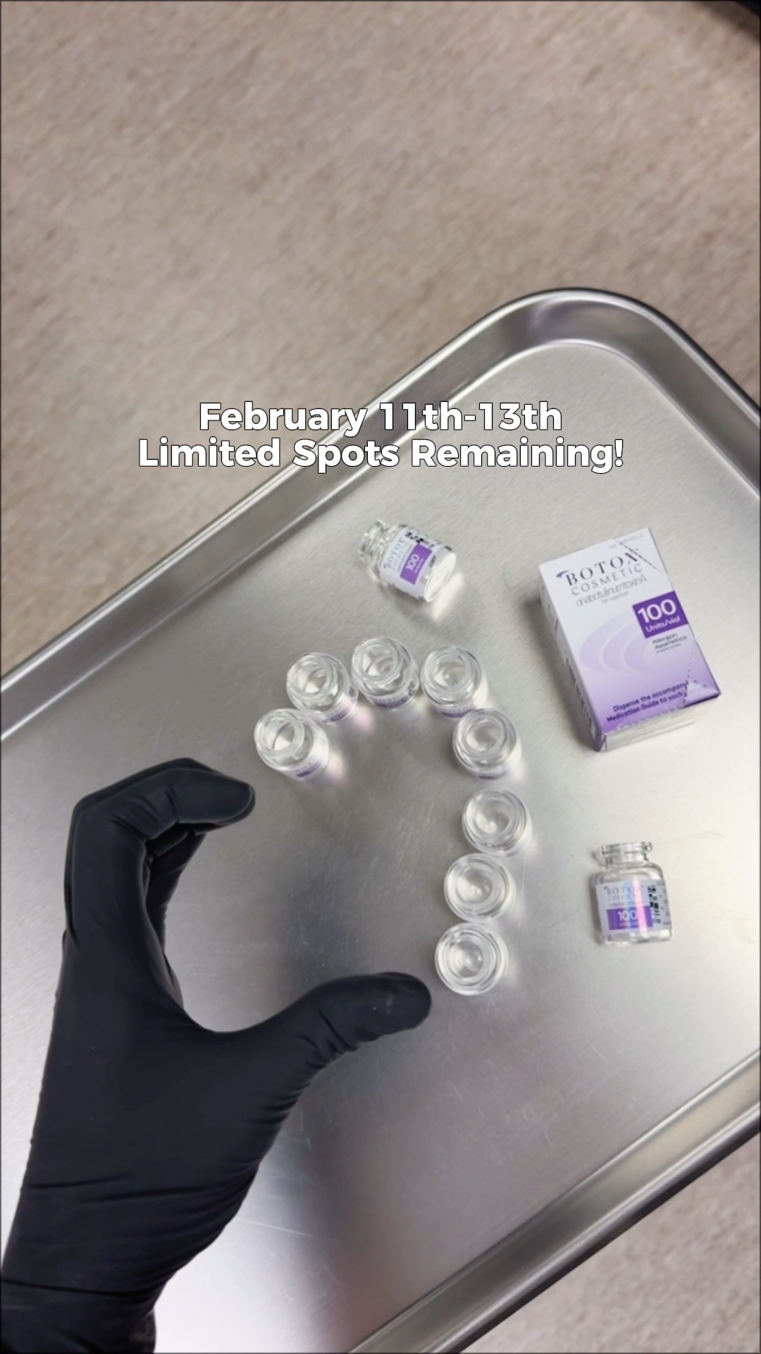 In case you needed a little nudge 💘
Our Botox Event is coming up later this week and spots tend to go fast.
We’ll be offering event pricing at $12 per unit with a 24 unit minimum, February 11-13.
If you’ve been meaning to book, now’s a great time to grab a spot before they’re gone 💉
📞 Call (318) 698-8711 to schedule
#BotoxEvent #ValentinesWeek #PreventativeBotox #BotoxNearMe #NaturalResults #DrKennethSanders #FacialAesthetics