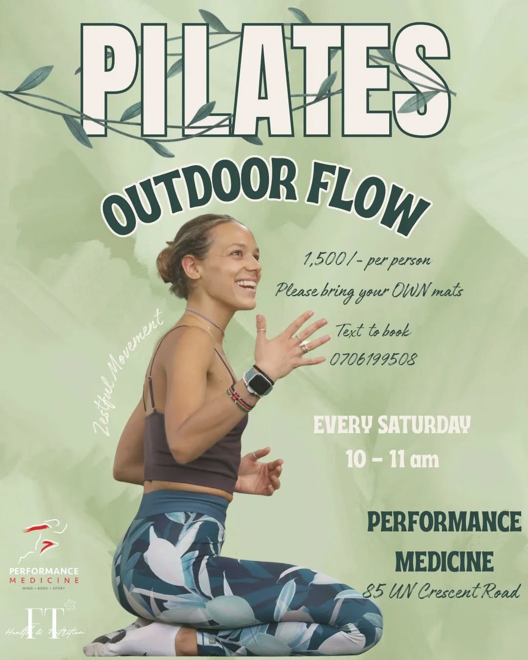 šæ SATURDAY OUTDOOR PILATES IS HERE! šæ
Fresh air. Strong body. Clear mind.
Join us every Saturday for an energizing outdoor Pilates session that will leave you feeling powerful and refreshed!
š Every Saturday
ā° 10AM ā 11AM
š©āš« With Federica Trufelli
š° Ksh 1,500 per person
š Performance Medicine
85 UN Crescent, Nairobi
š Donāt forget to bring your own mat!
š Book your spot: 0706 199 508
Letās move, breathe, and glow together! ššŖ
